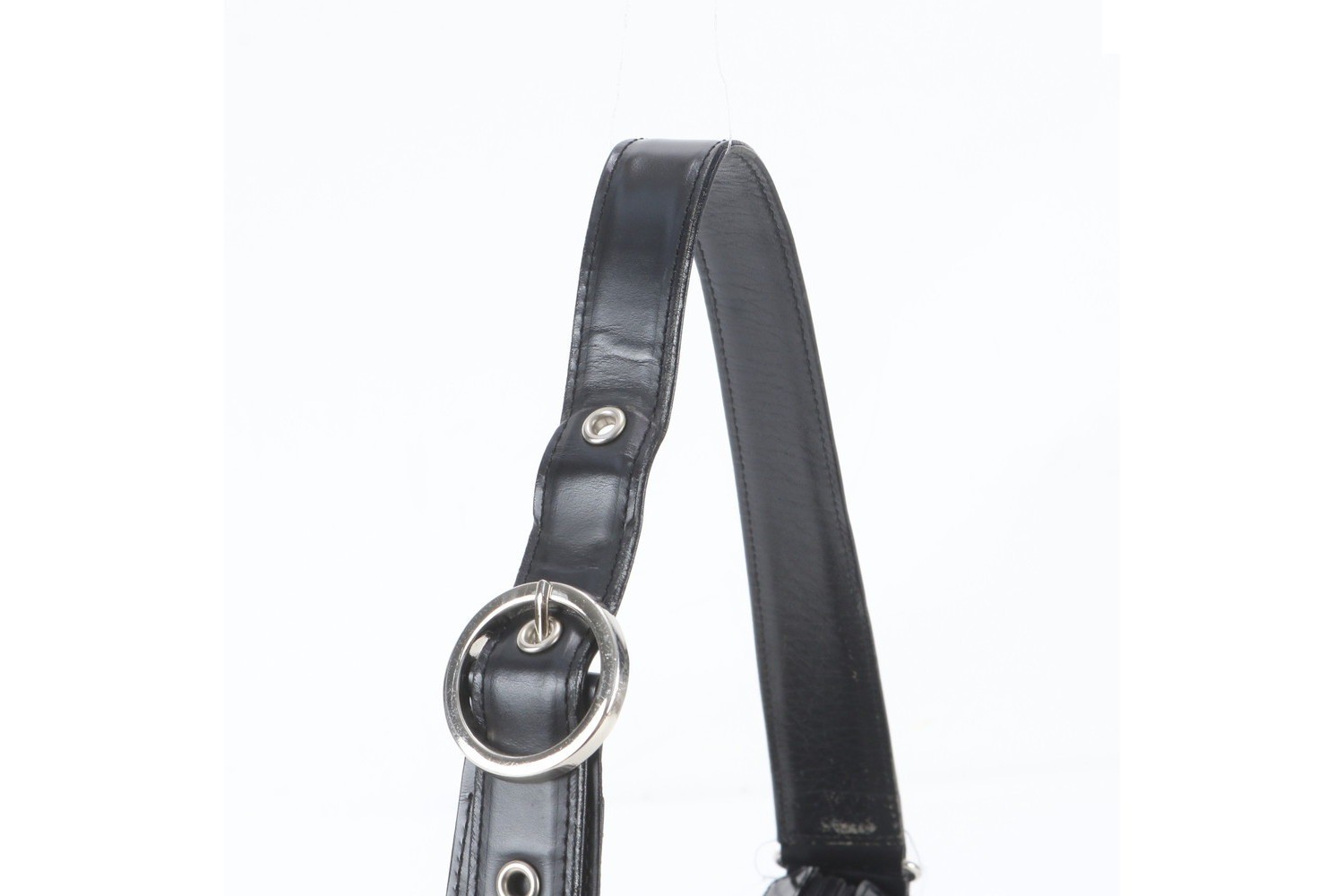 Nova Check Leather Canvas Shoulder Bag — view 2