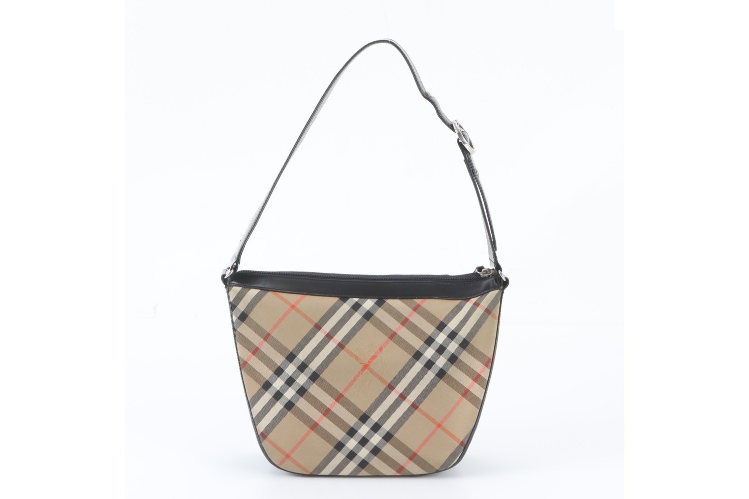 Nova Check Leather Canvas Shoulder Bag — view 3