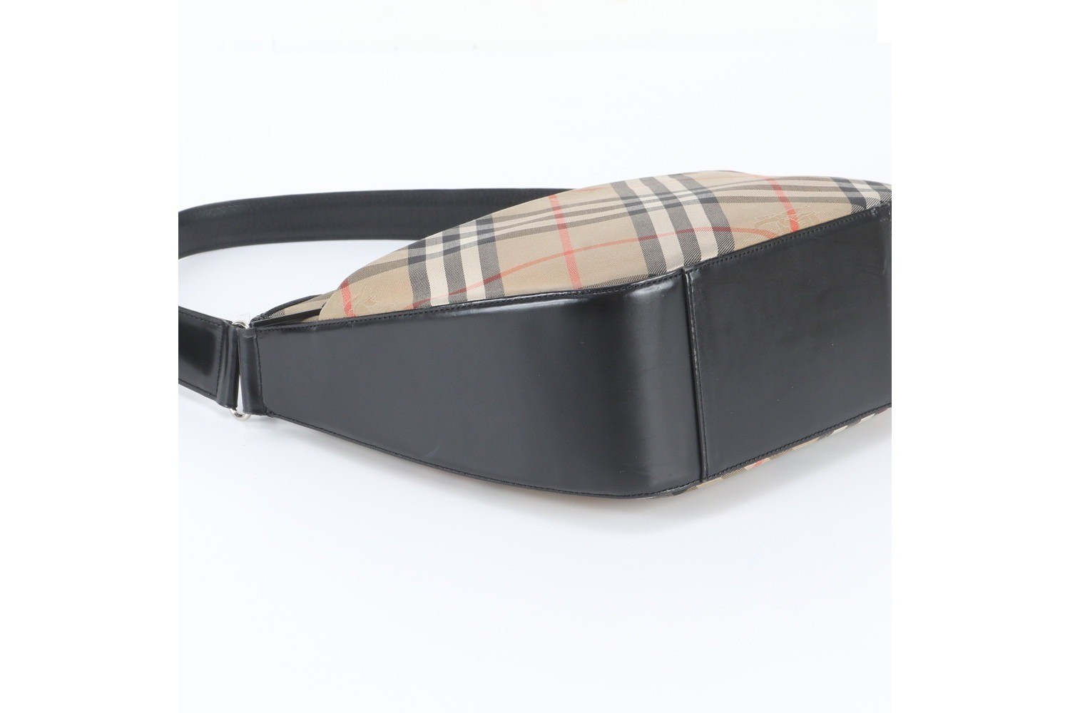 Nova Check Leather Canvas Shoulder Bag — view 5