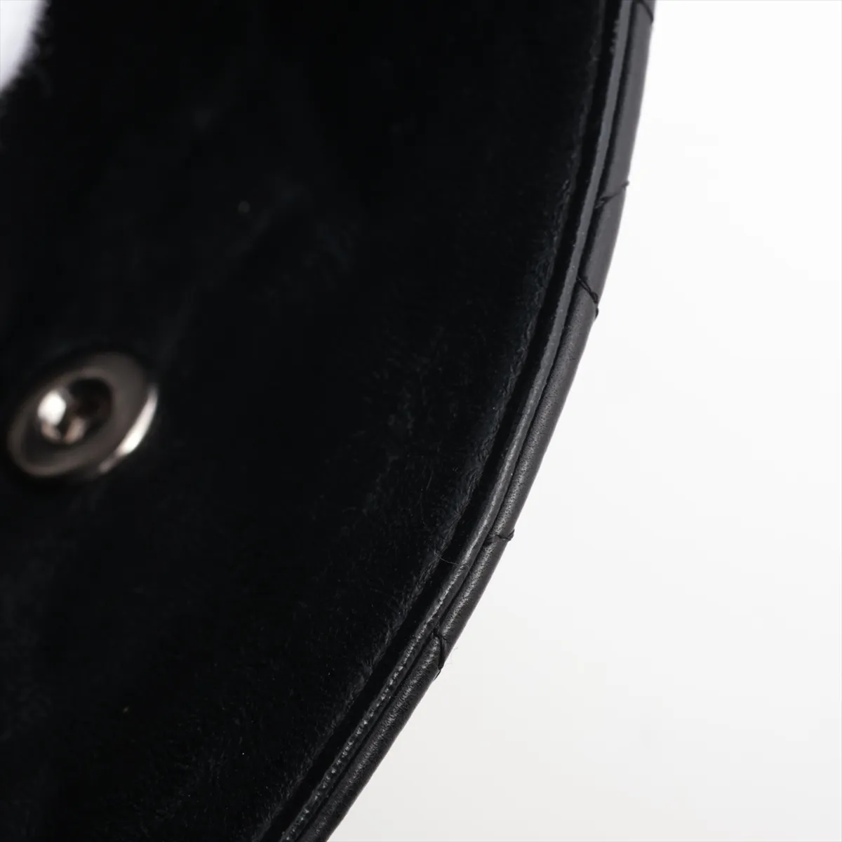 Matelasse Lambskin Single Flap Double Chain Bag Valentine Black Silver Hardware 19212013 19th Series — view 14