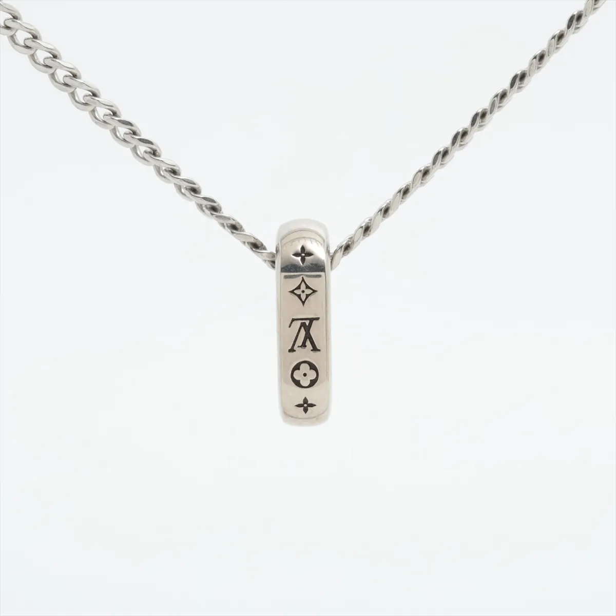 LE3275 Necklace, Metal, Silver, — view 2