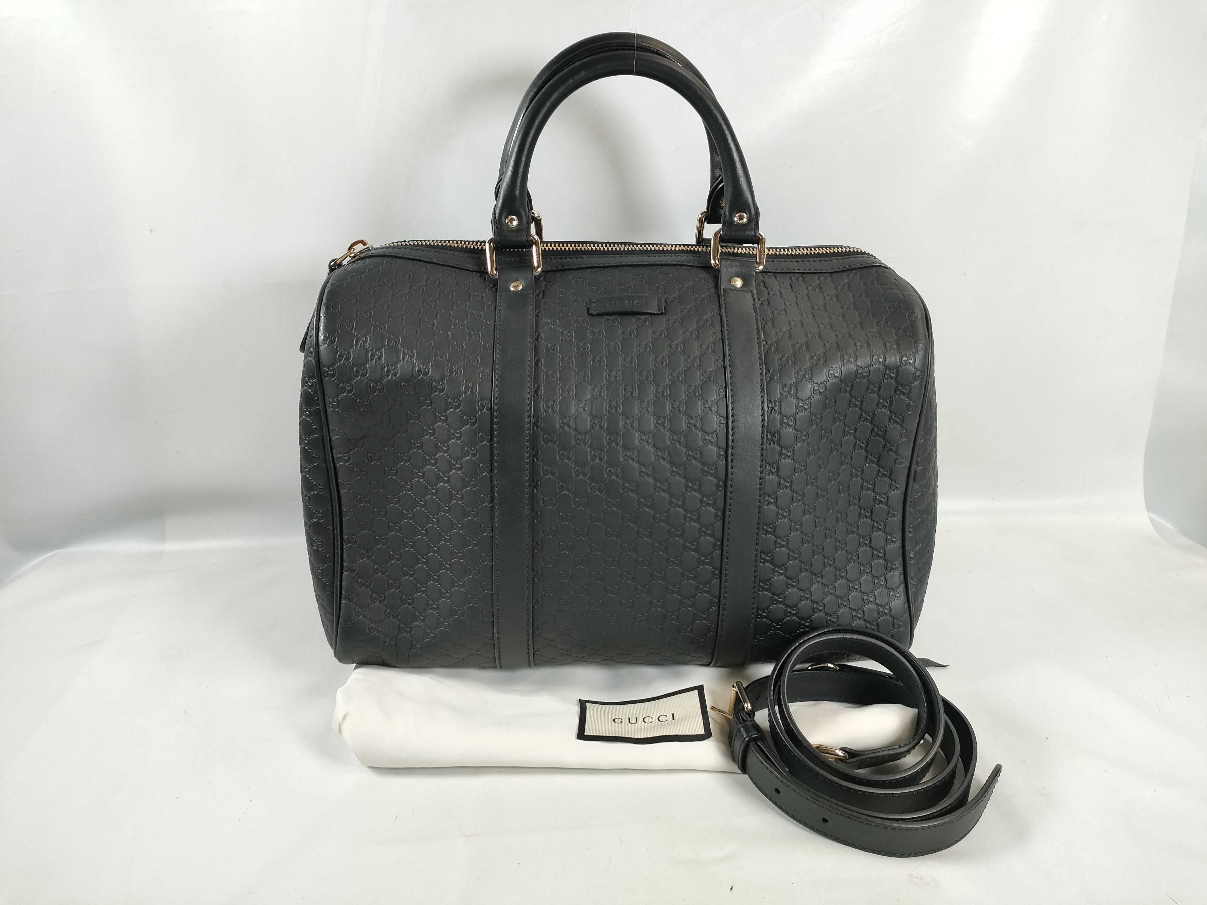 Guccissima PH- Micro Guccissima Black Leather Handbag 32cm
