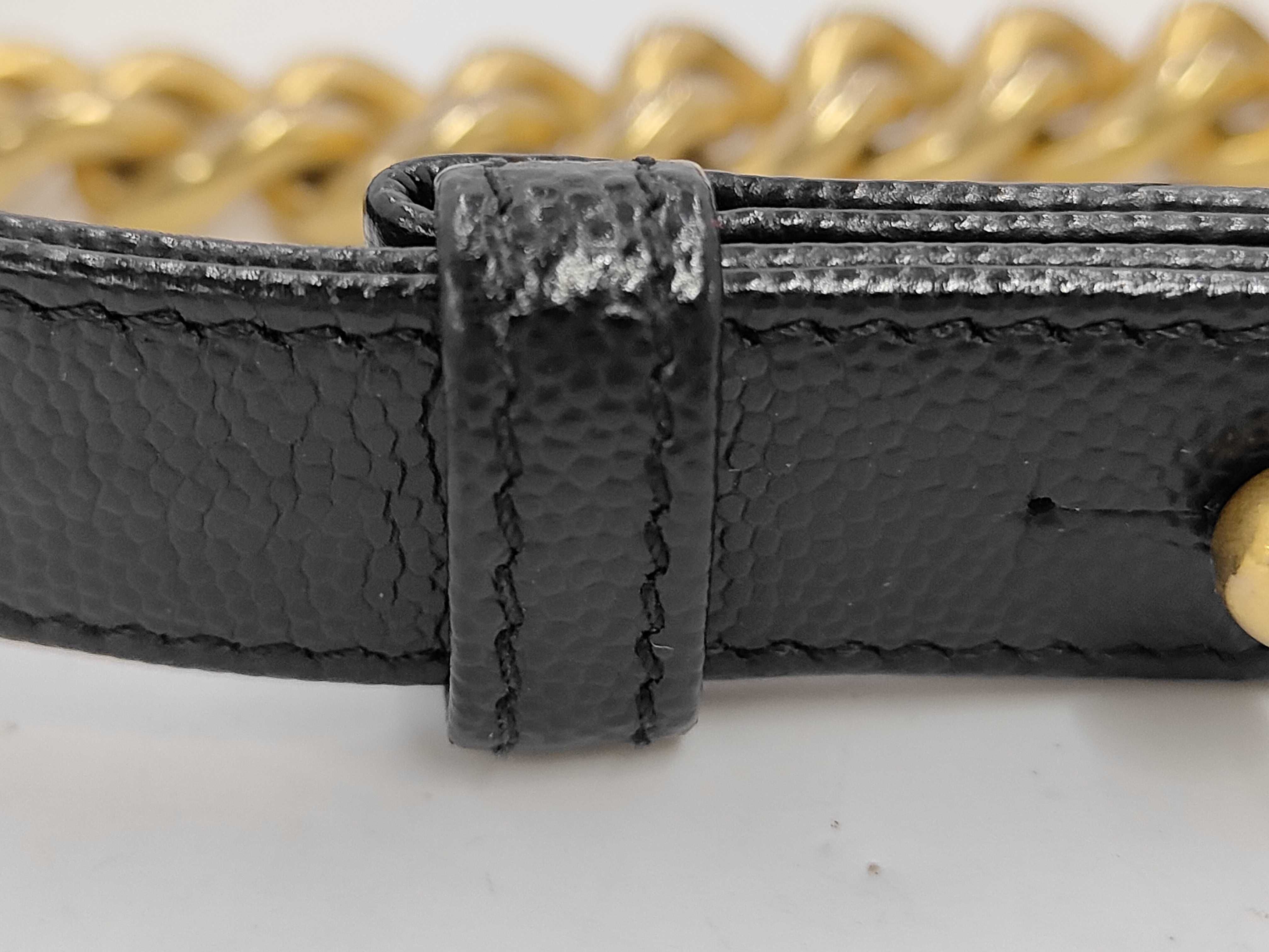Boy Chanel 25 Caviar Skin Gold Hardware Chain Shoulder Bag with Serial Number Plate, Black Shoulder Bag — view 9