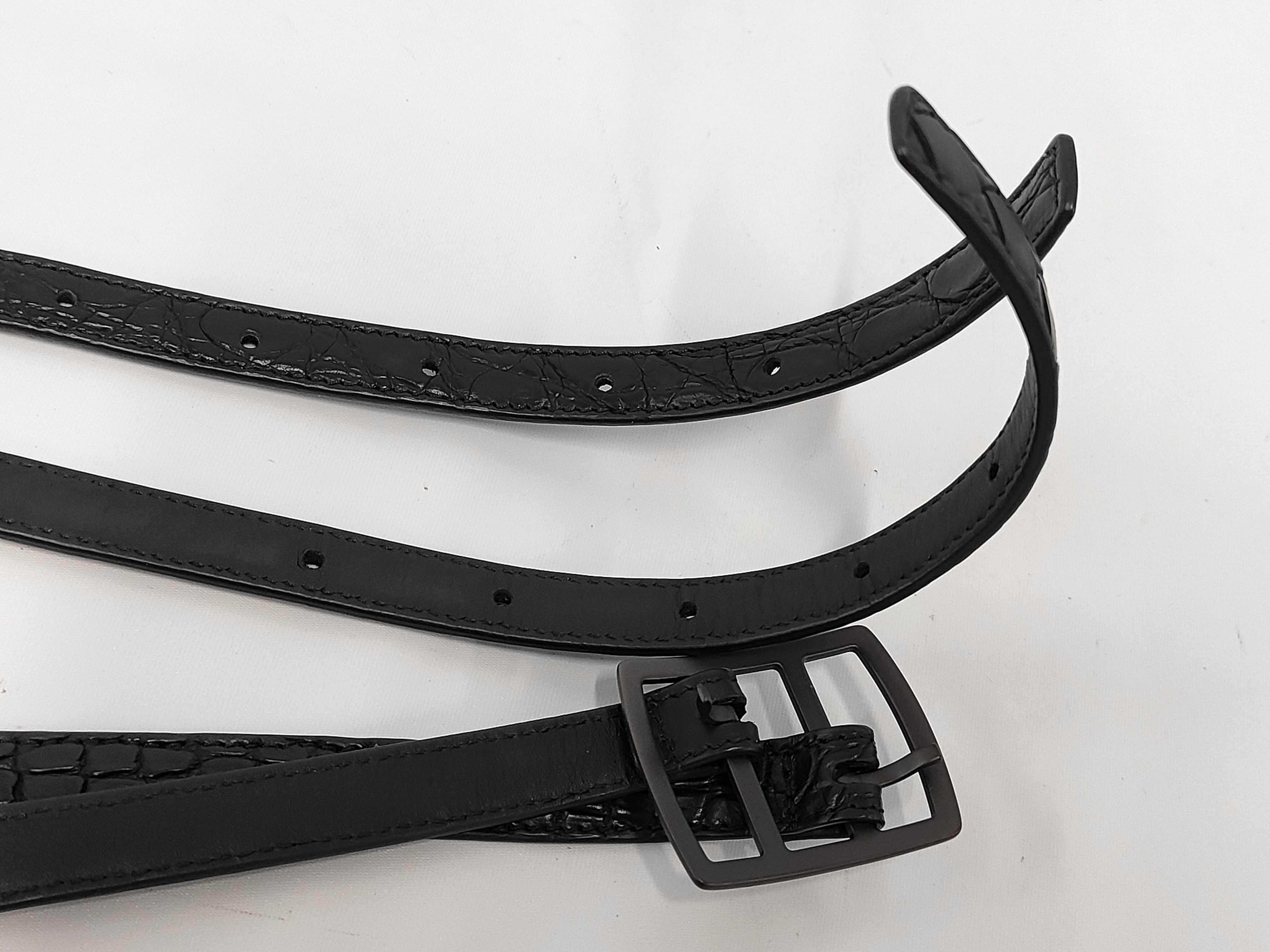 Intrecciato Leather Solo Belt 100CM Belt — view 4