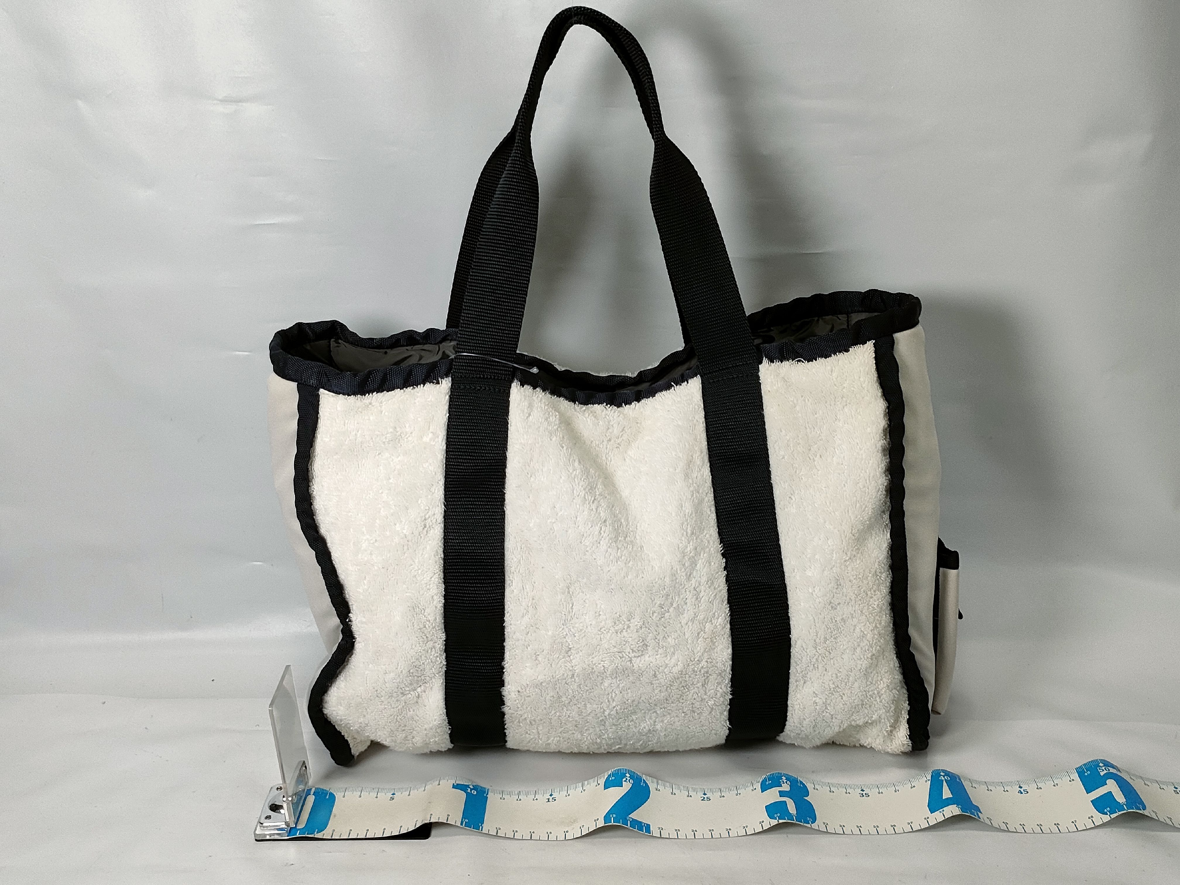 Sport Leather x Terry Cloth Tote Bag — view 2