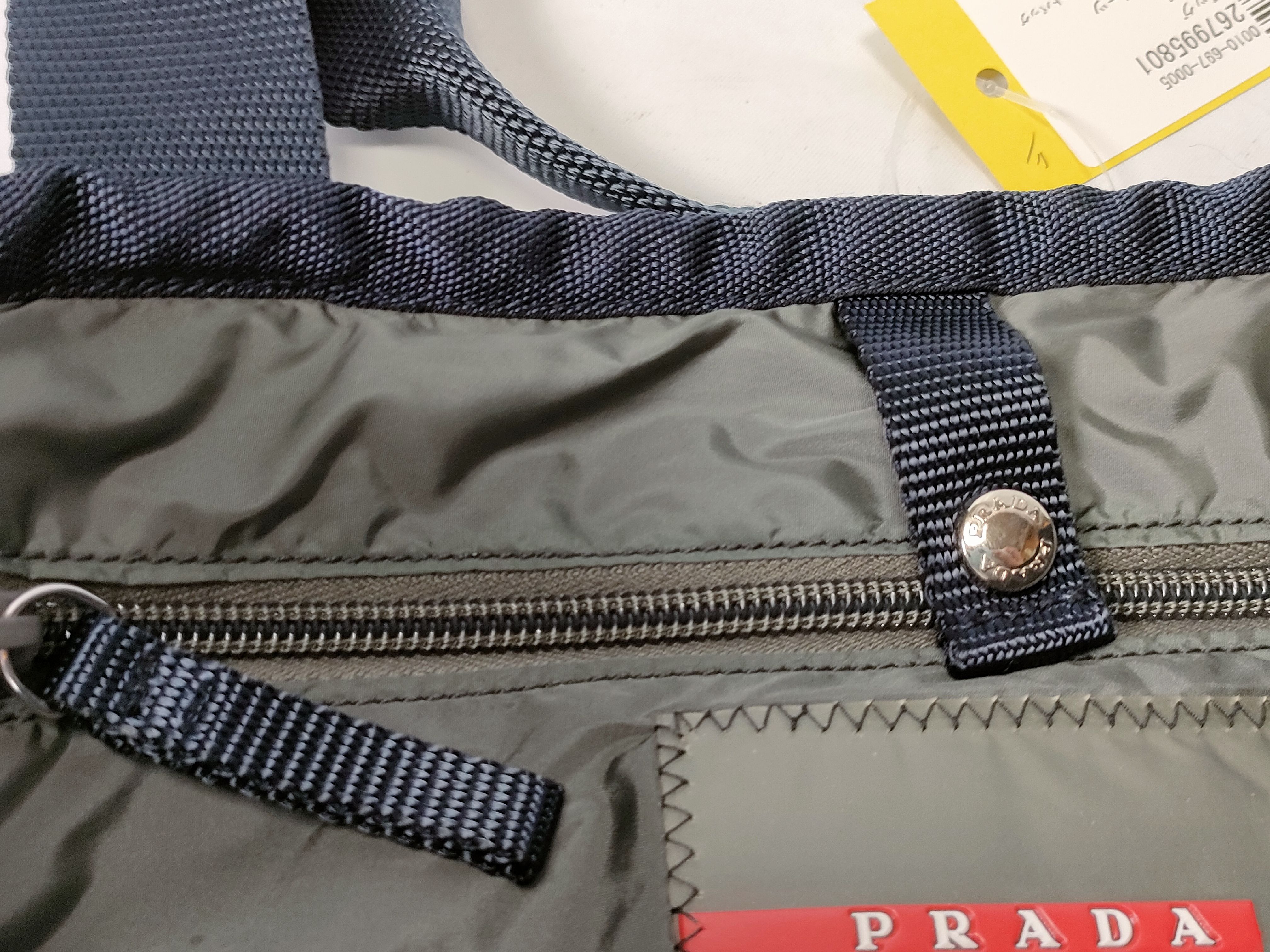Sport Leather x Terry Cloth Tote Bag — view 13