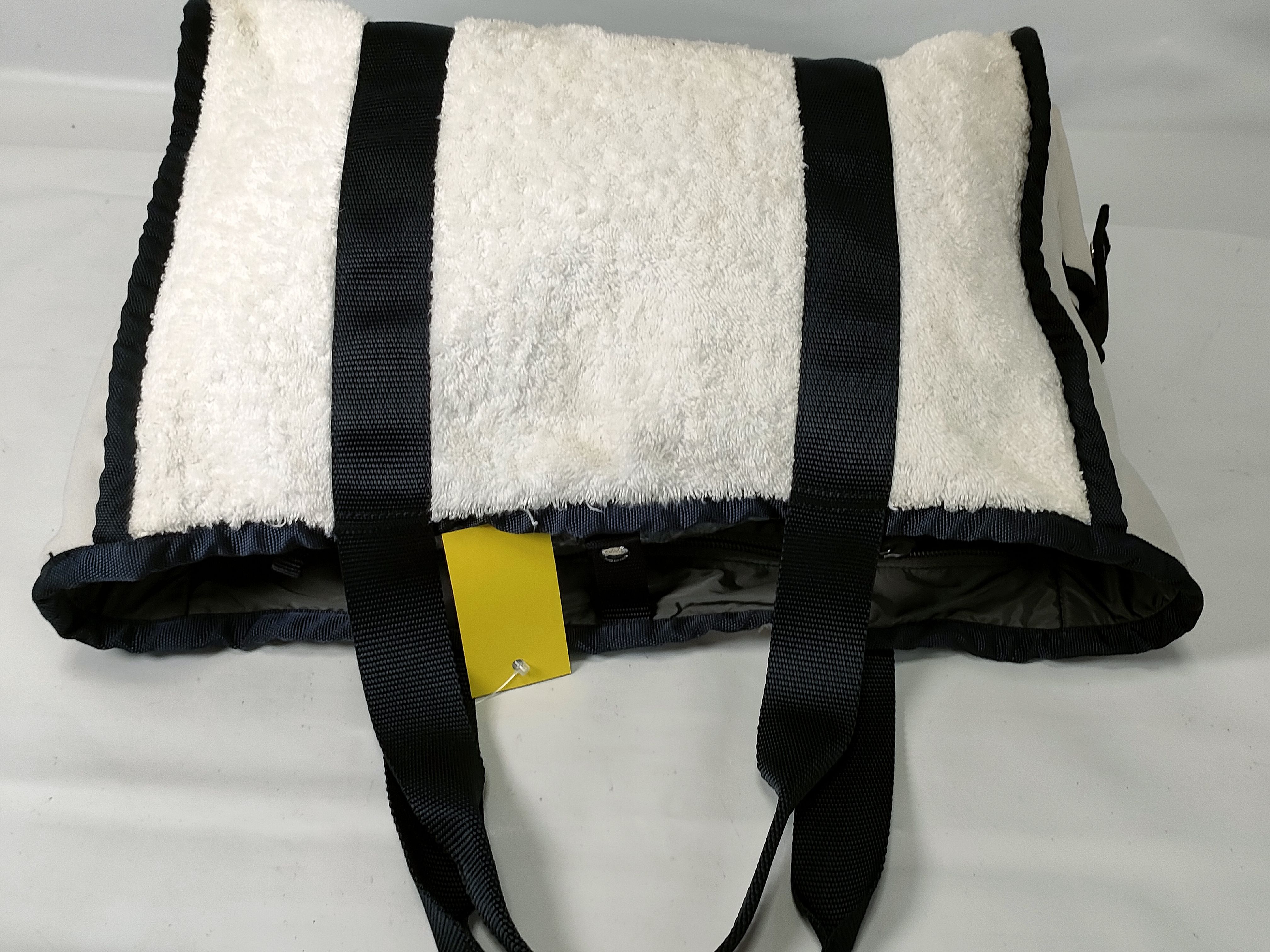 Sport Leather x Terry Cloth Tote Bag — view 8