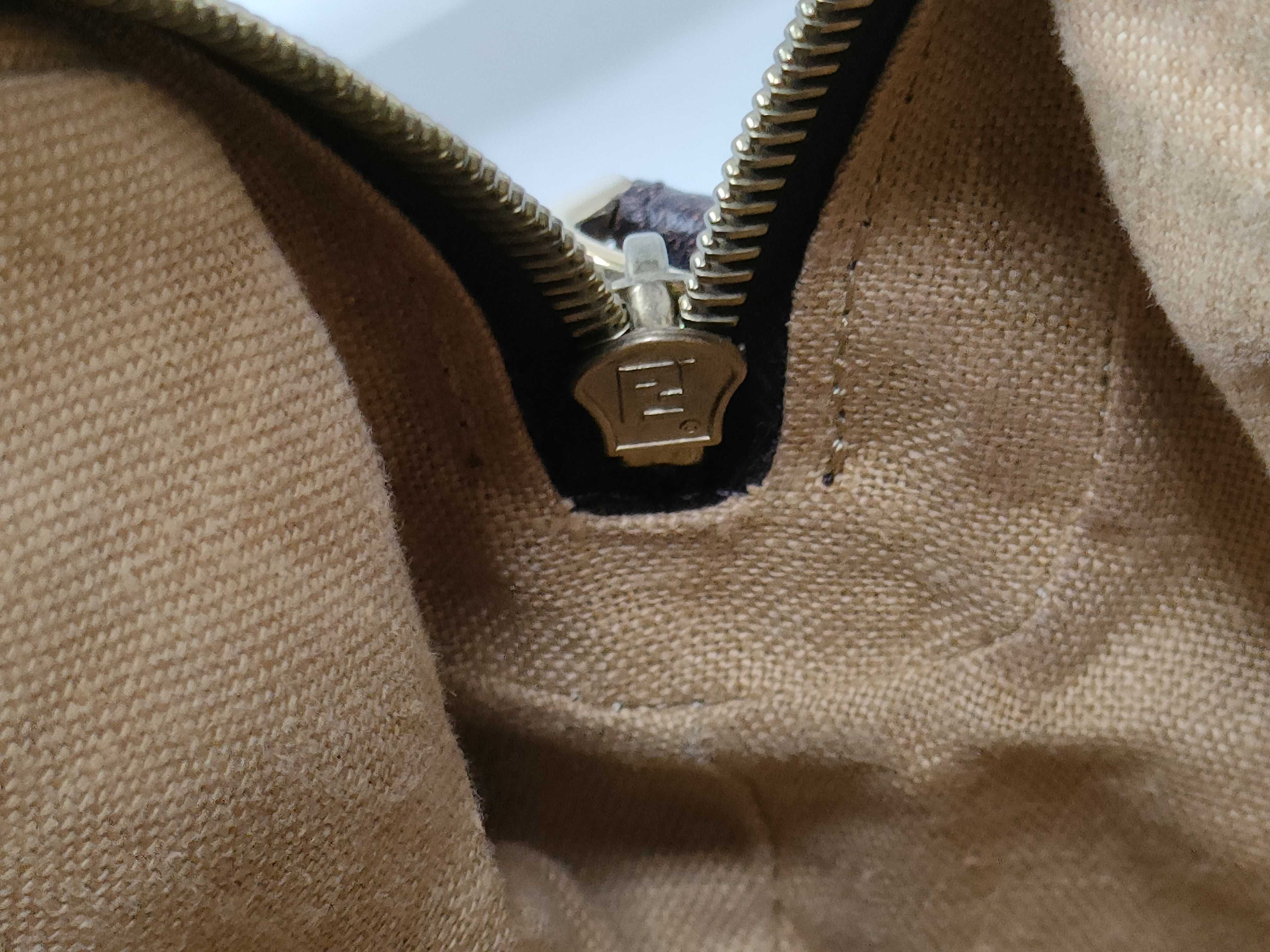 Spy Bag 8BL078 Zucca Canvas Leather Dark Brown Bag Handbag — view 11