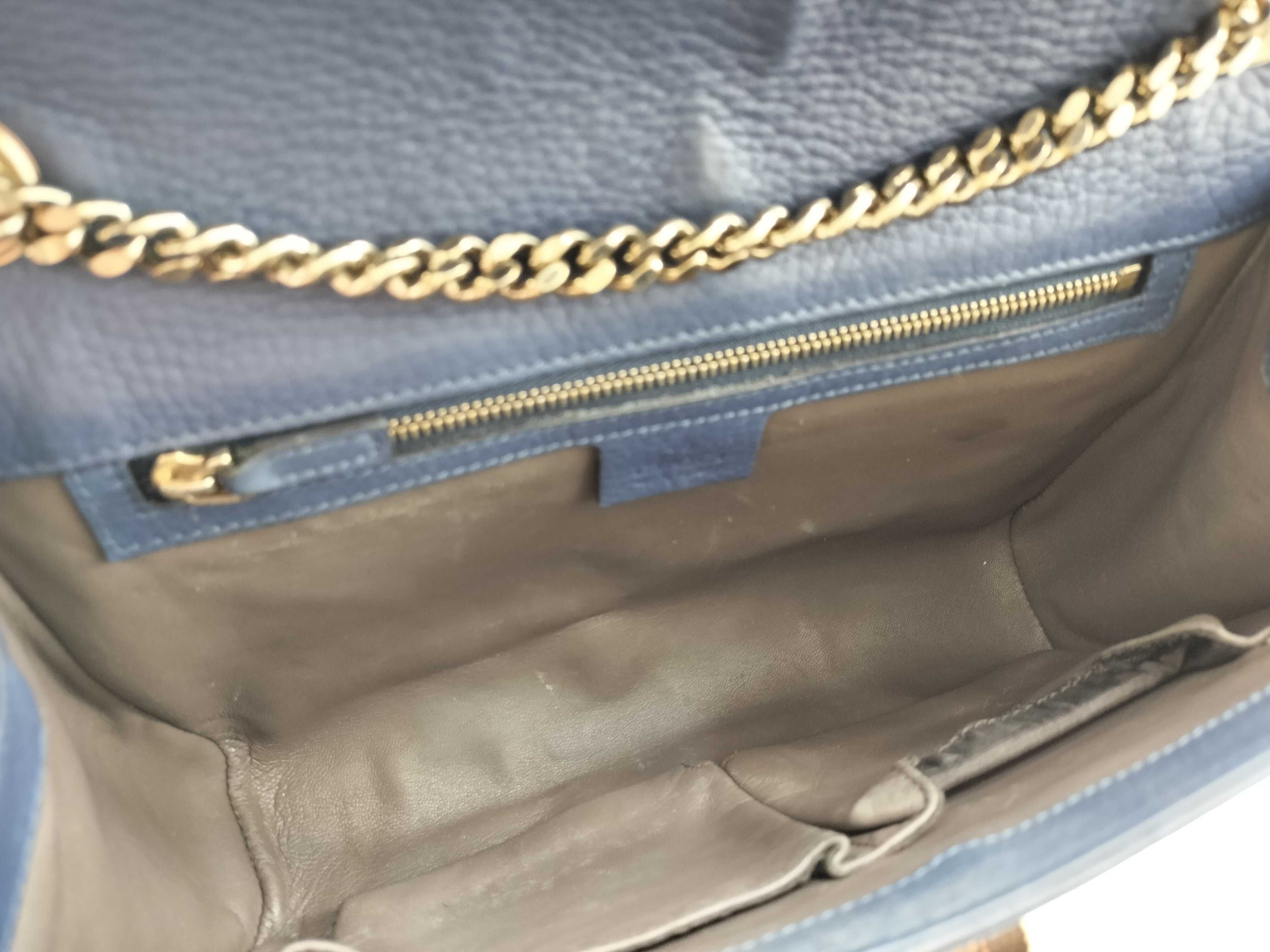 Bamboo Leather Chain Shoulder Bag (Serial Number) — view 12