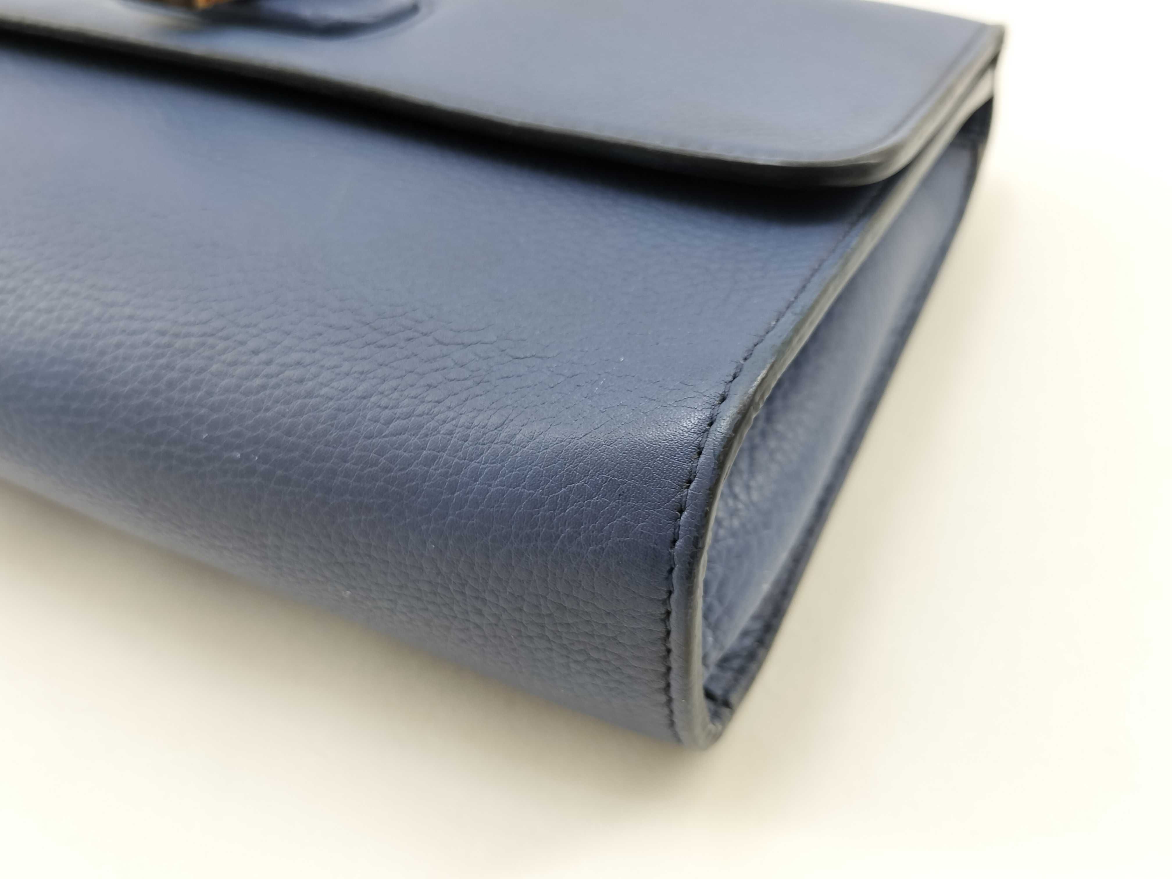 Bamboo Leather Chain Shoulder Bag (Serial Number) — view 4