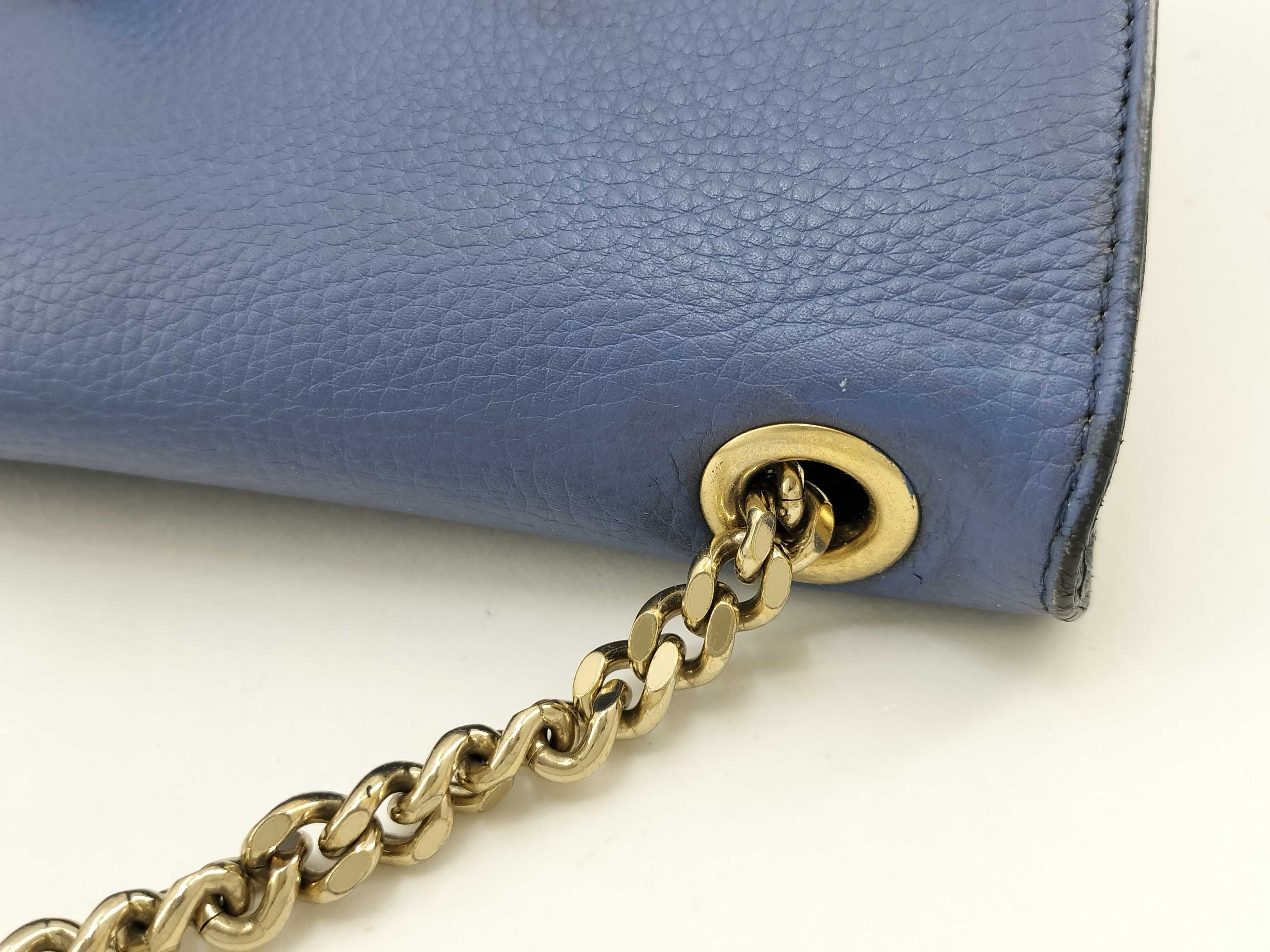 Bamboo Leather Chain Shoulder Bag (Serial Number) — view 6