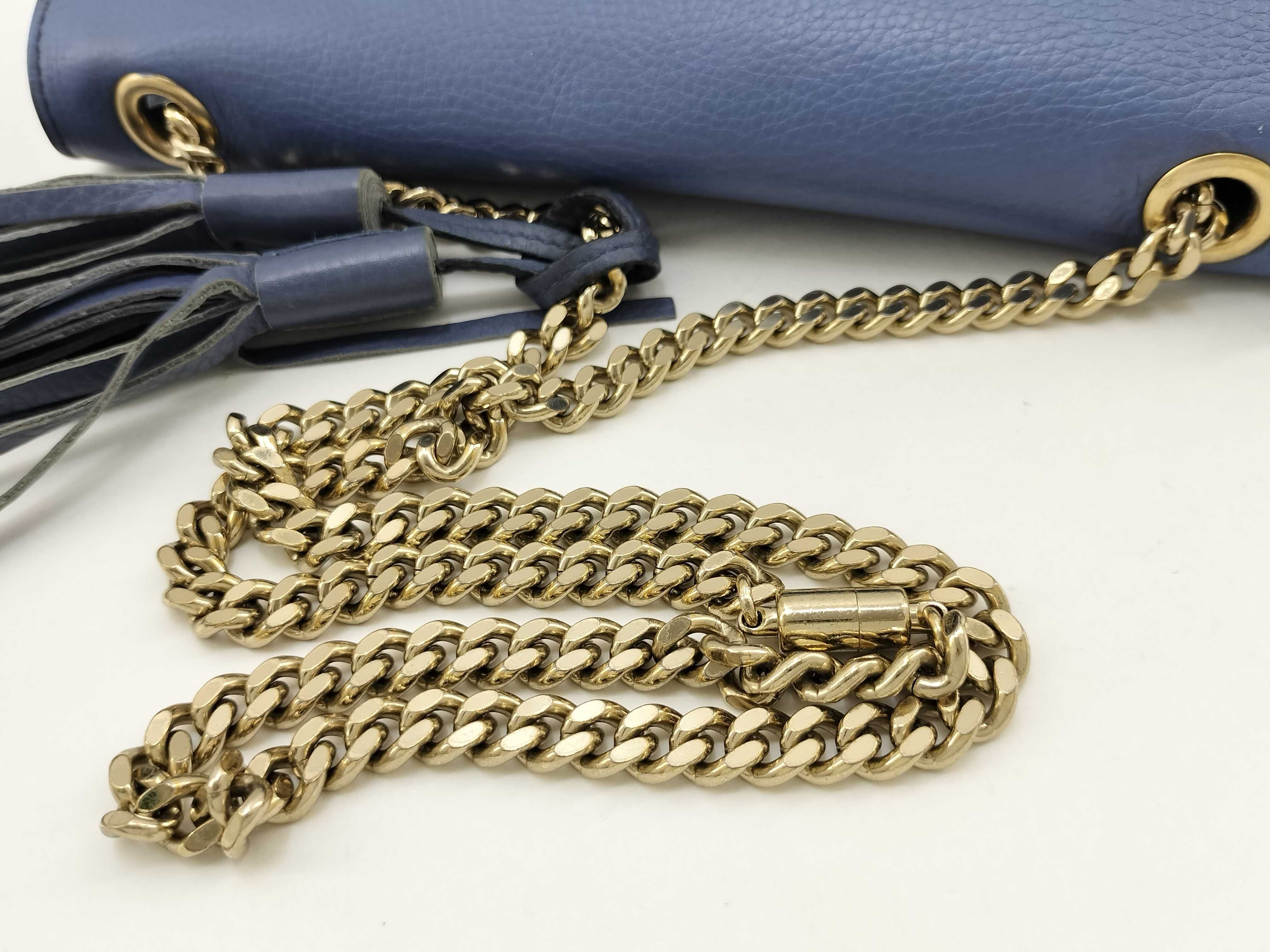 Bamboo Leather Chain Shoulder Bag (Serial Number) — view 7
