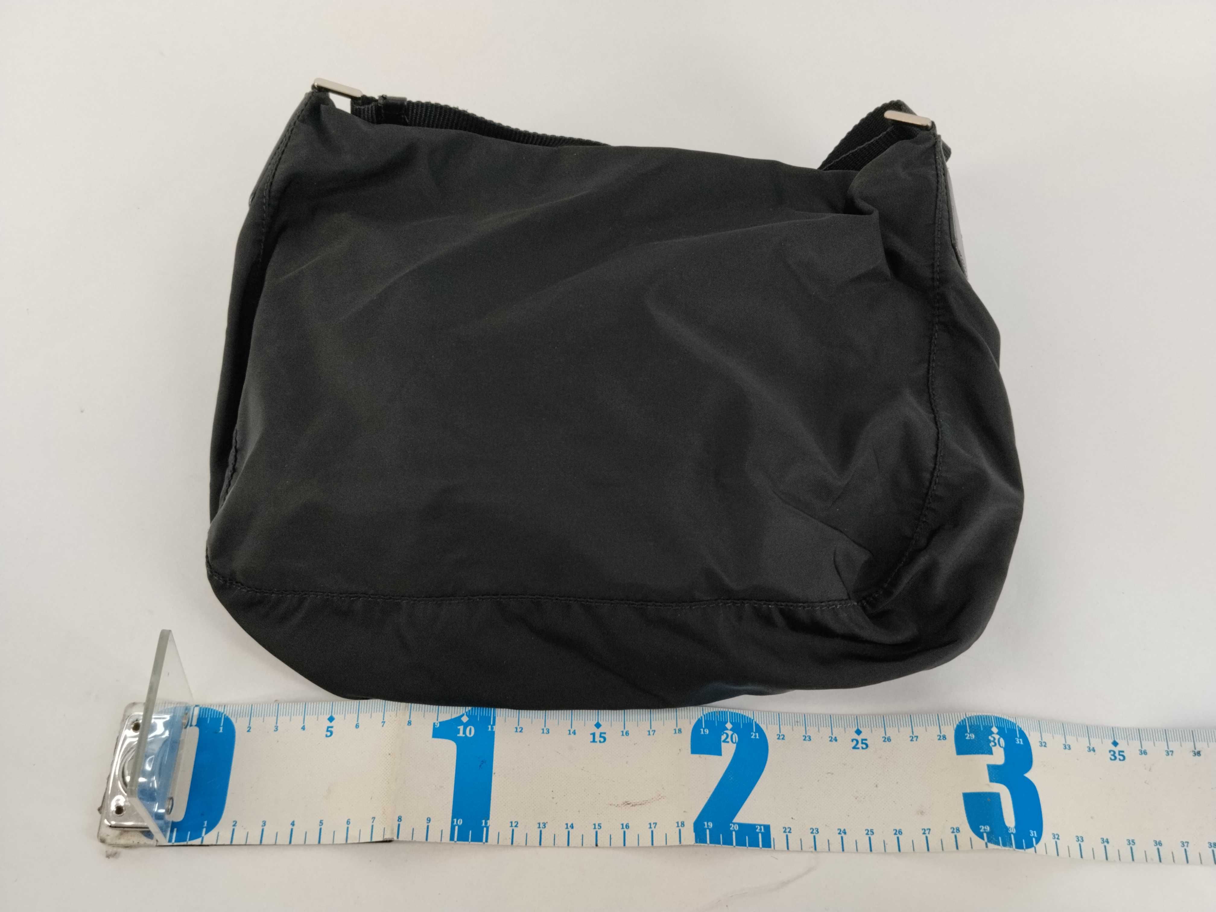 Nylon Shoulder Bag, Black Nylon Shoulder Bag — view 2