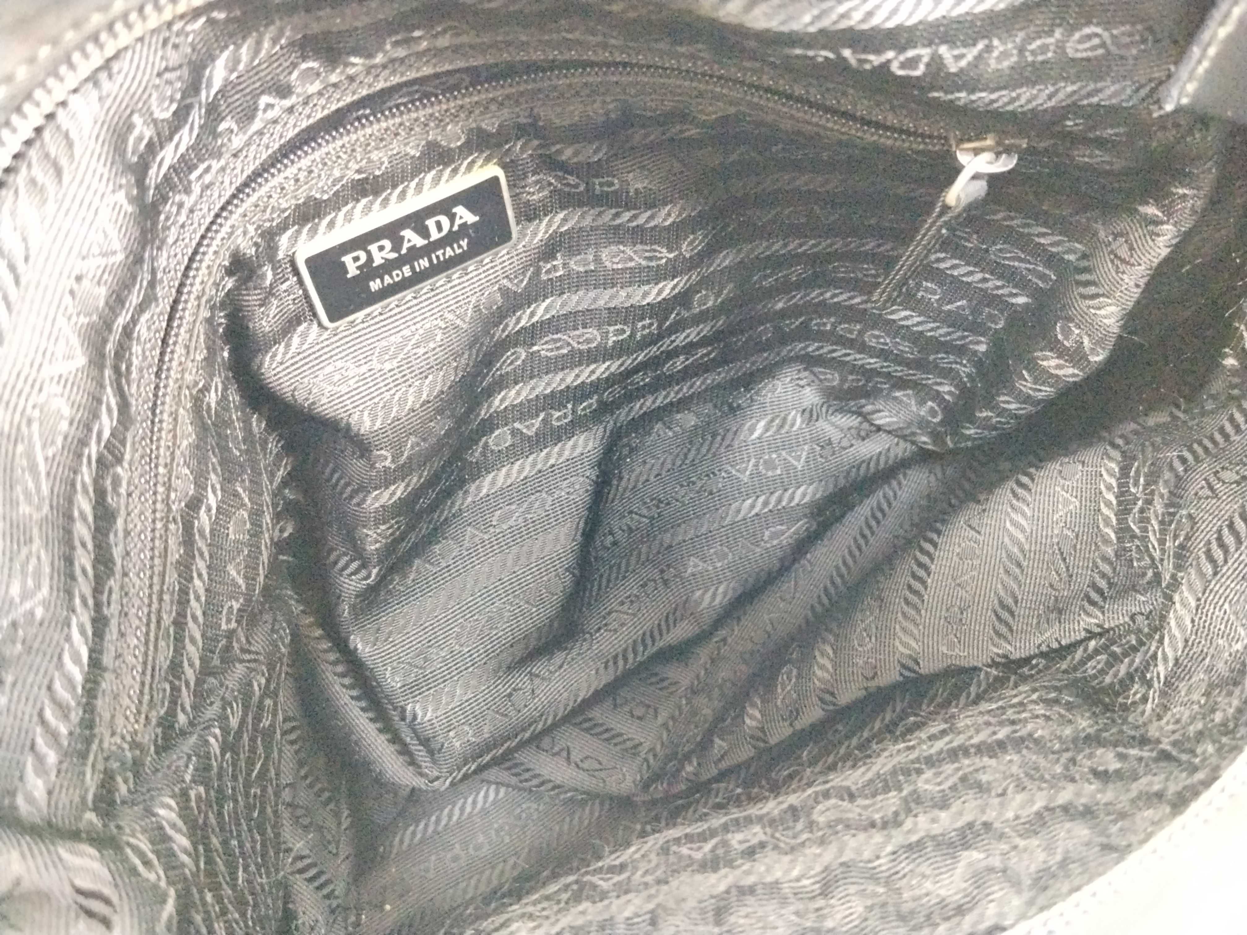 Nylon Shoulder Bag, Black Nylon Shoulder Bag — view 11
