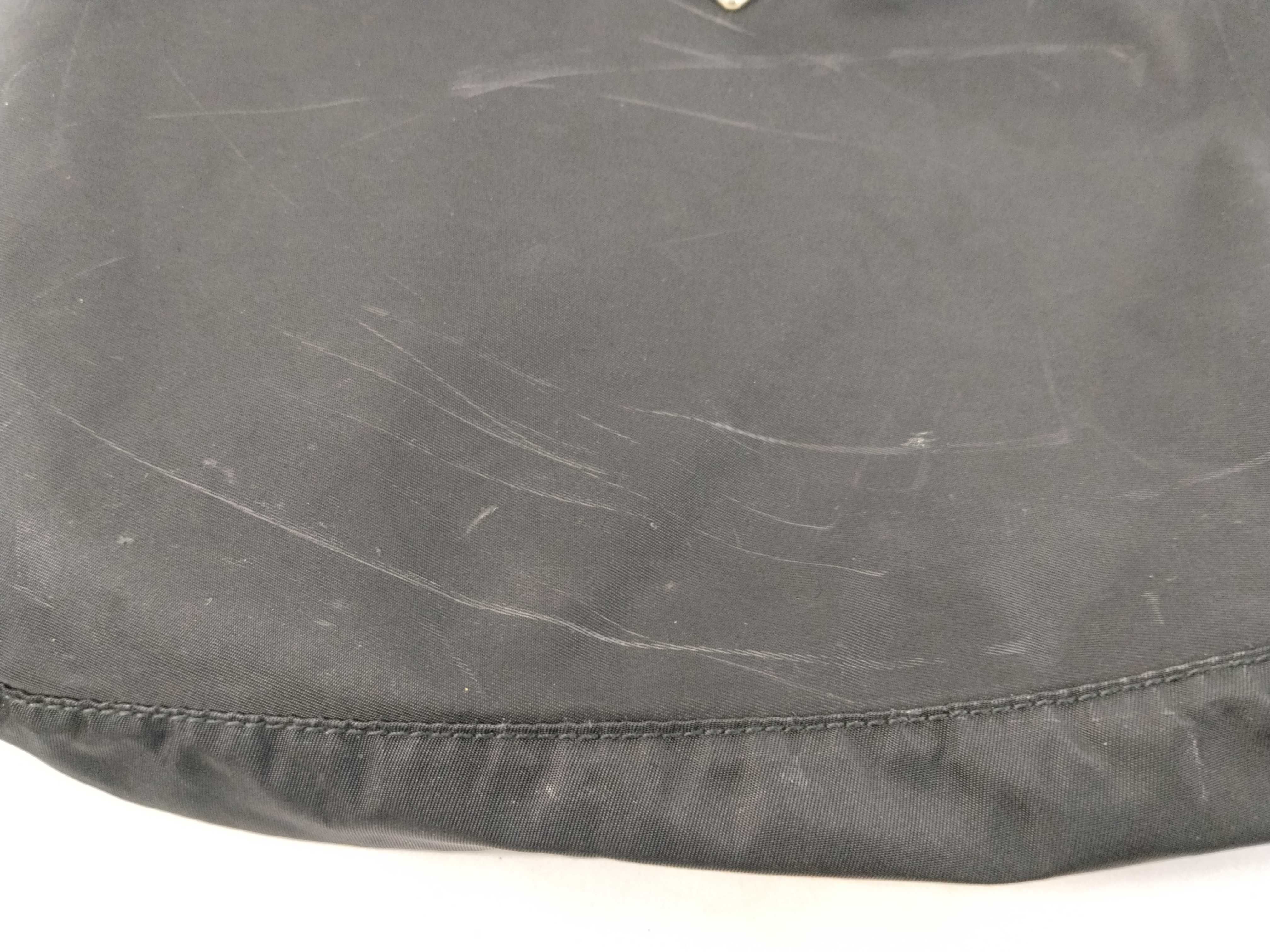 Nylon Shoulder Bag, Black Nylon Shoulder Bag — view 8