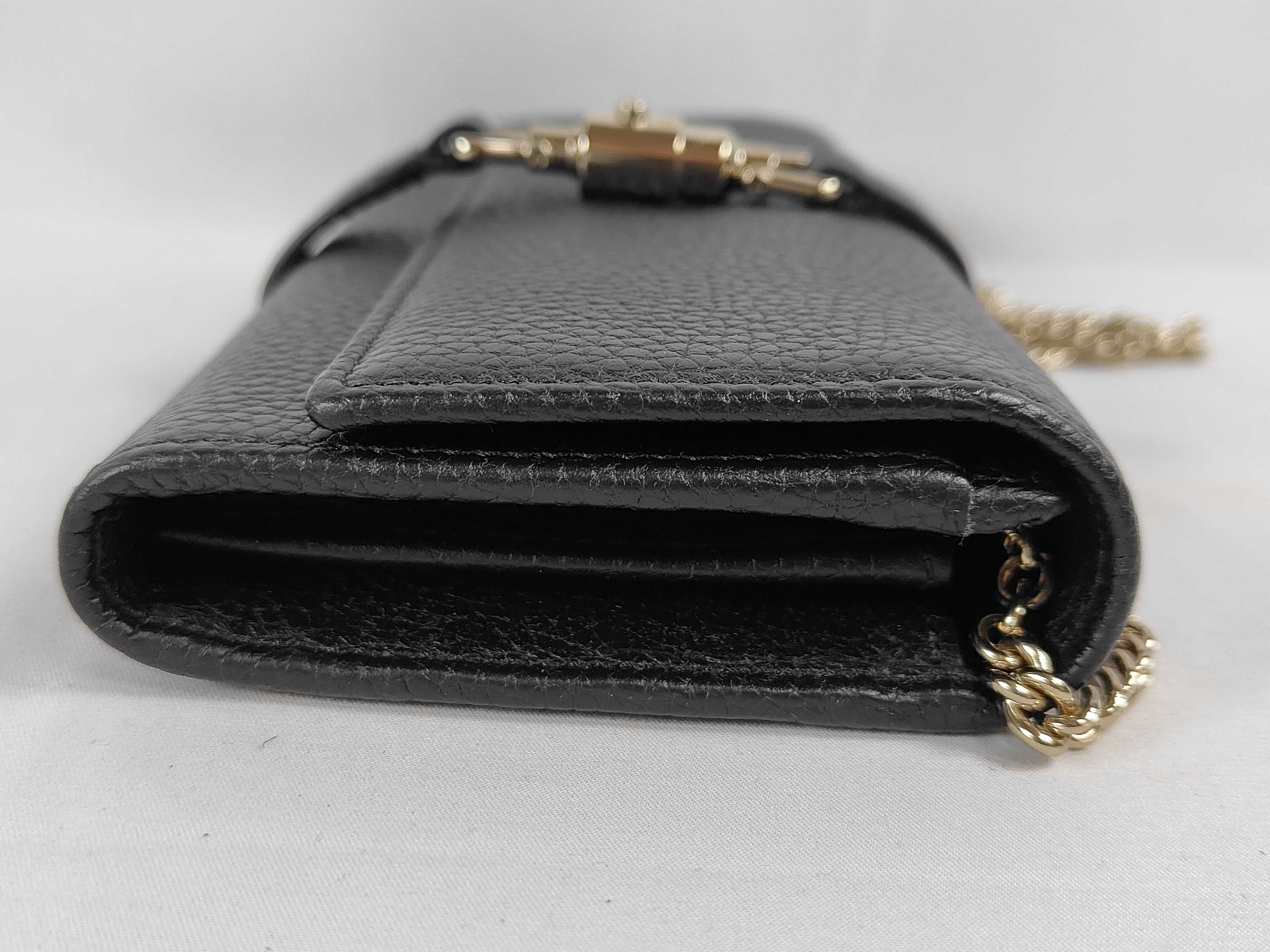Jackie Gucci Jackie 1961 Leather Chain Wallet Black 652681 Shoulder Bag — view 8