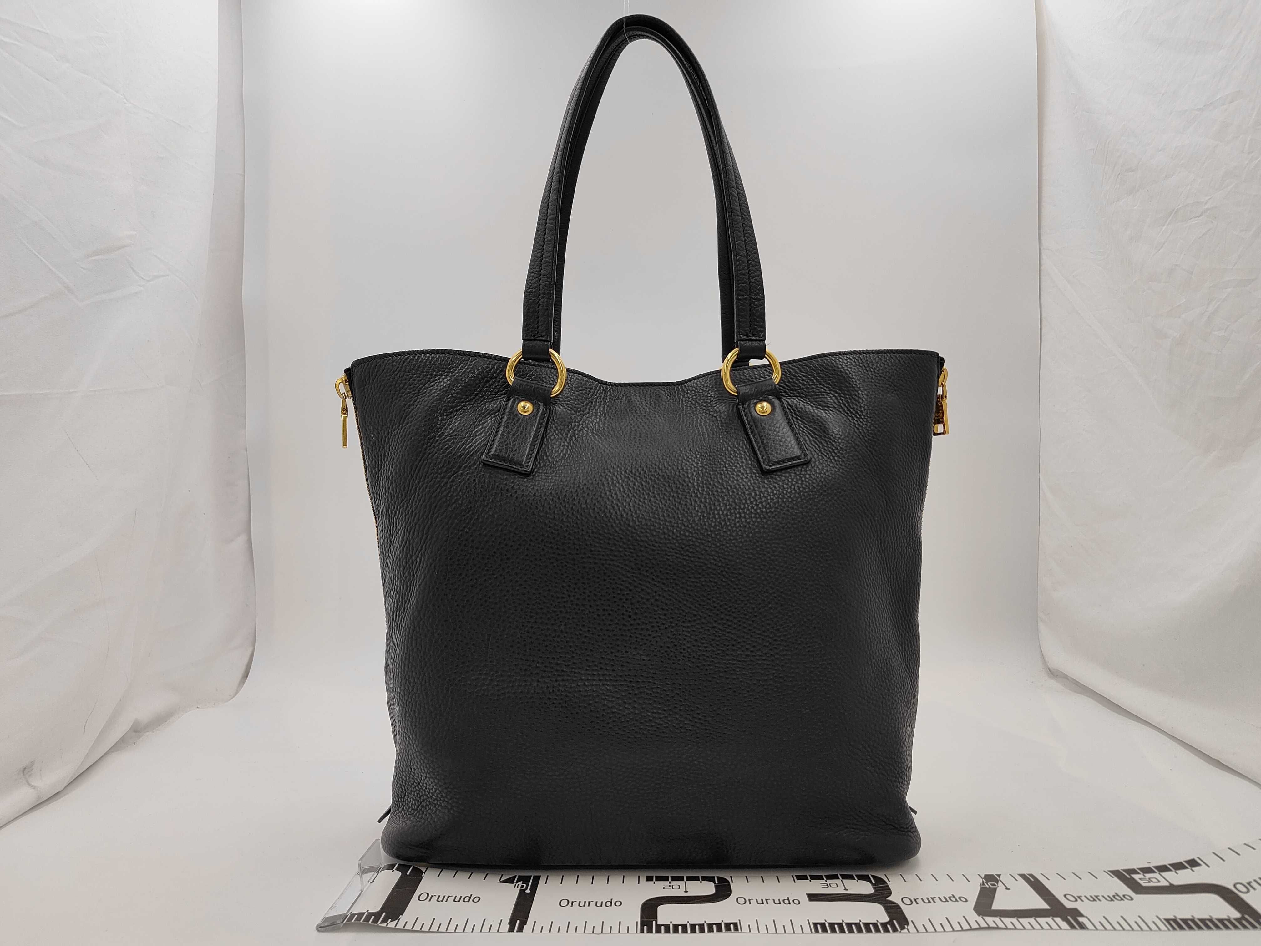 Vitello Black Tote Bag — view 2
