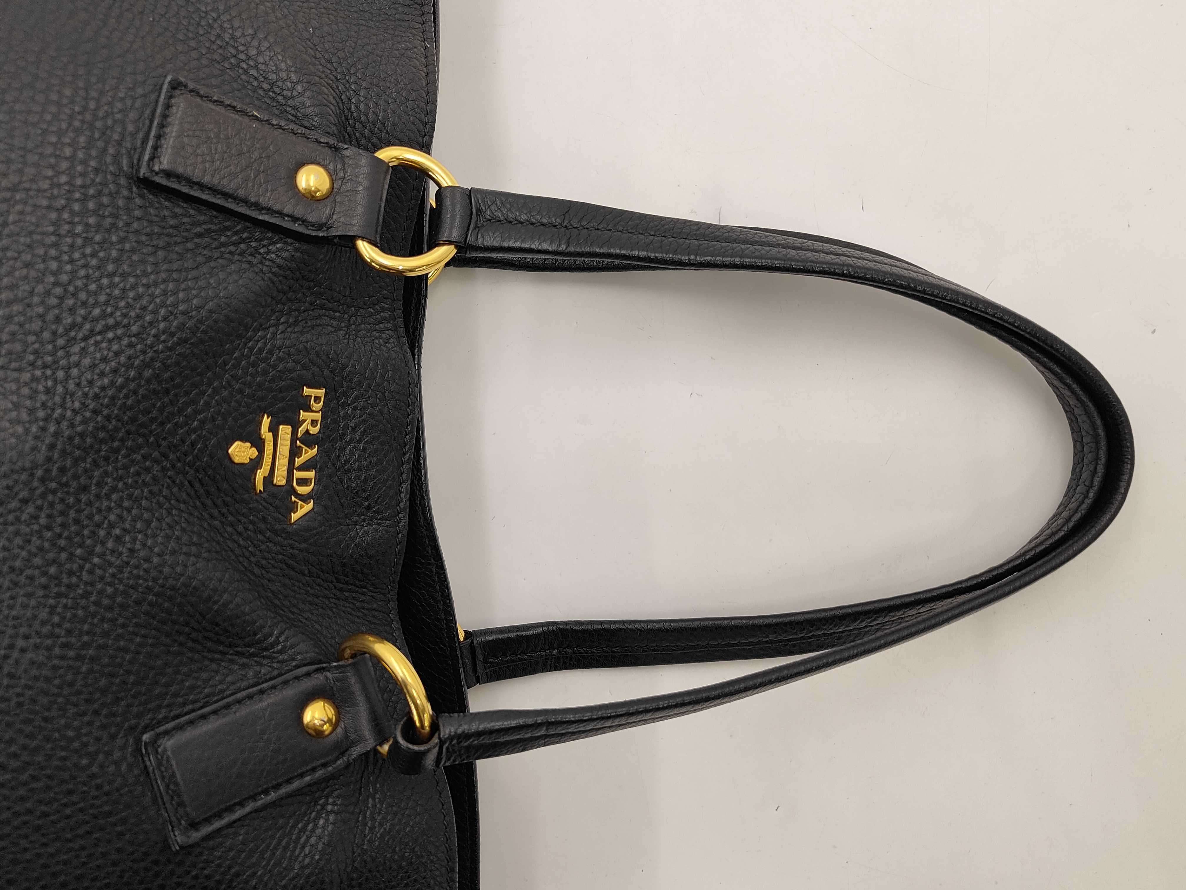Vitello Black Tote Bag — view 3