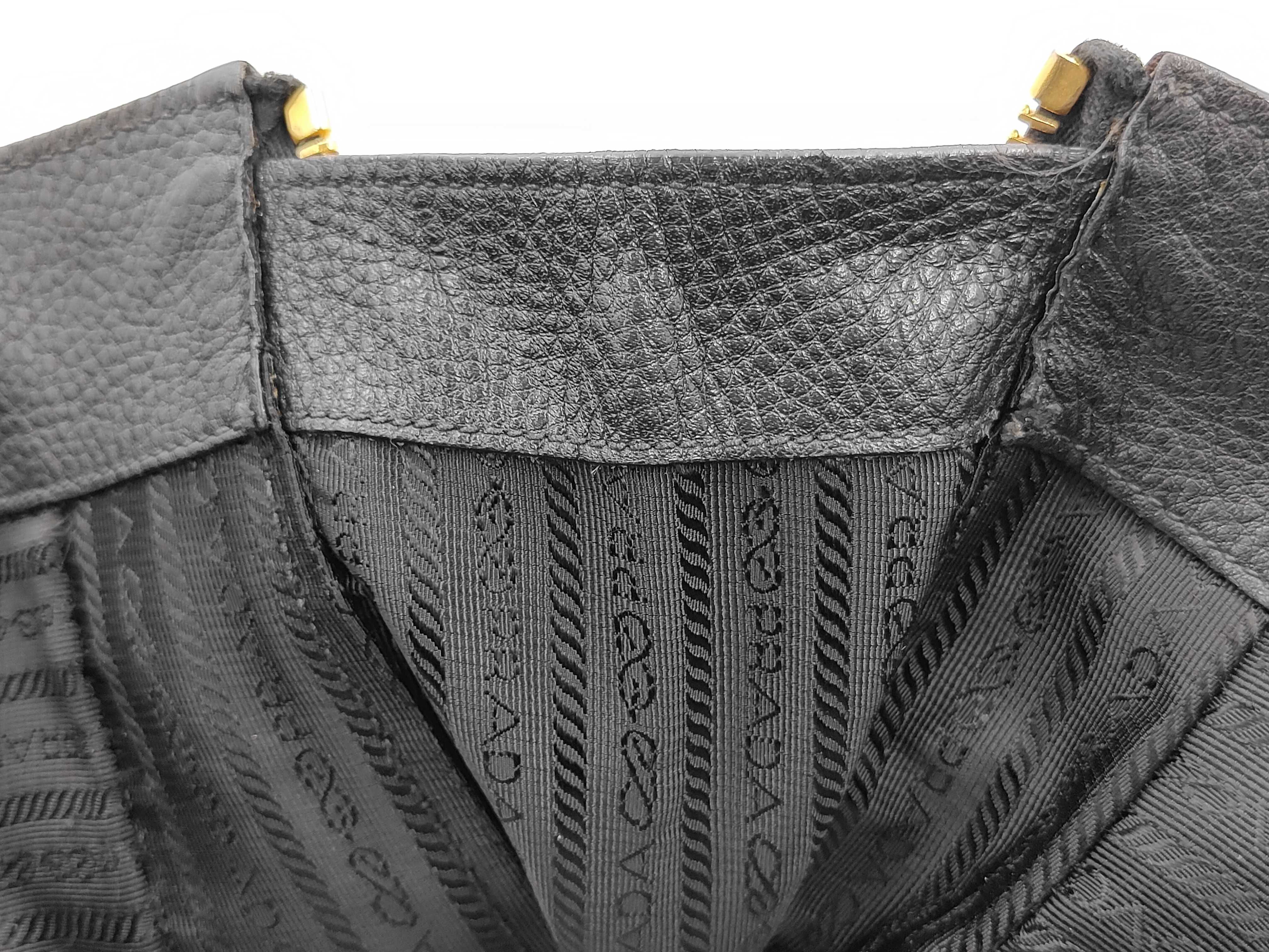 Vitello Black Tote Bag — view 7