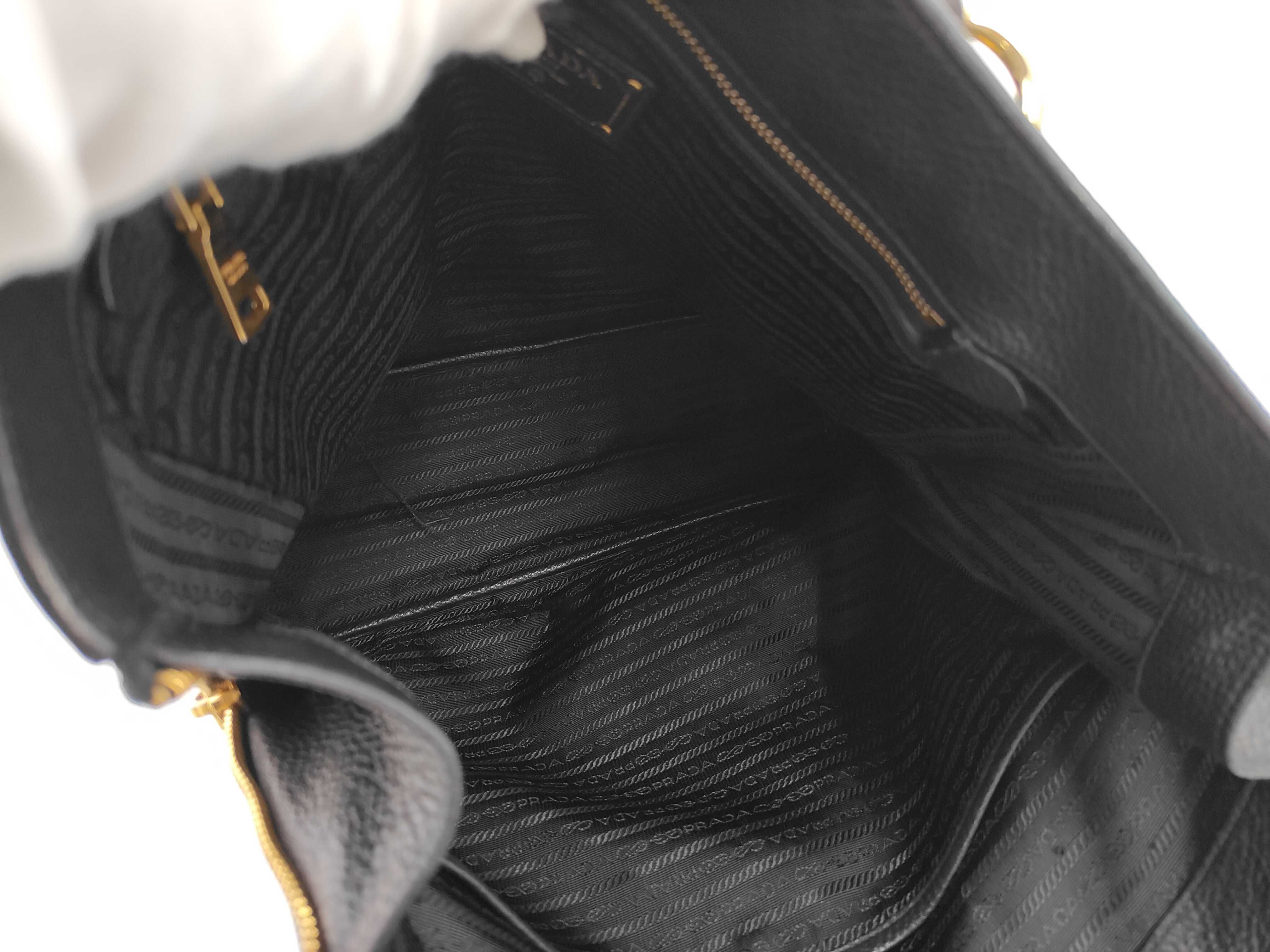 Vitello Black Tote Bag — view 8