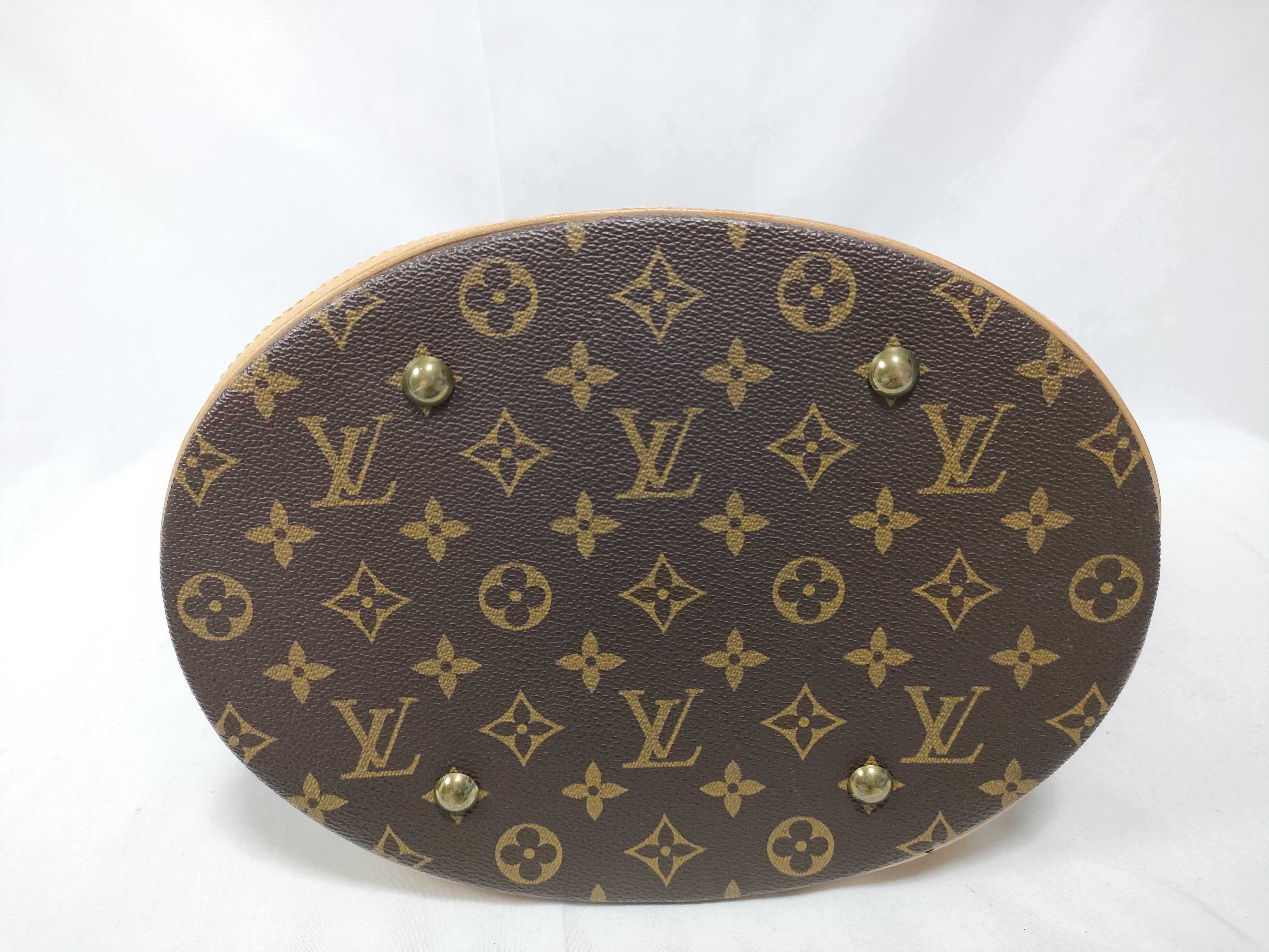 Monogram Louis Vuitton Tote Bag Bucket GM Shoulder Bag — view 3