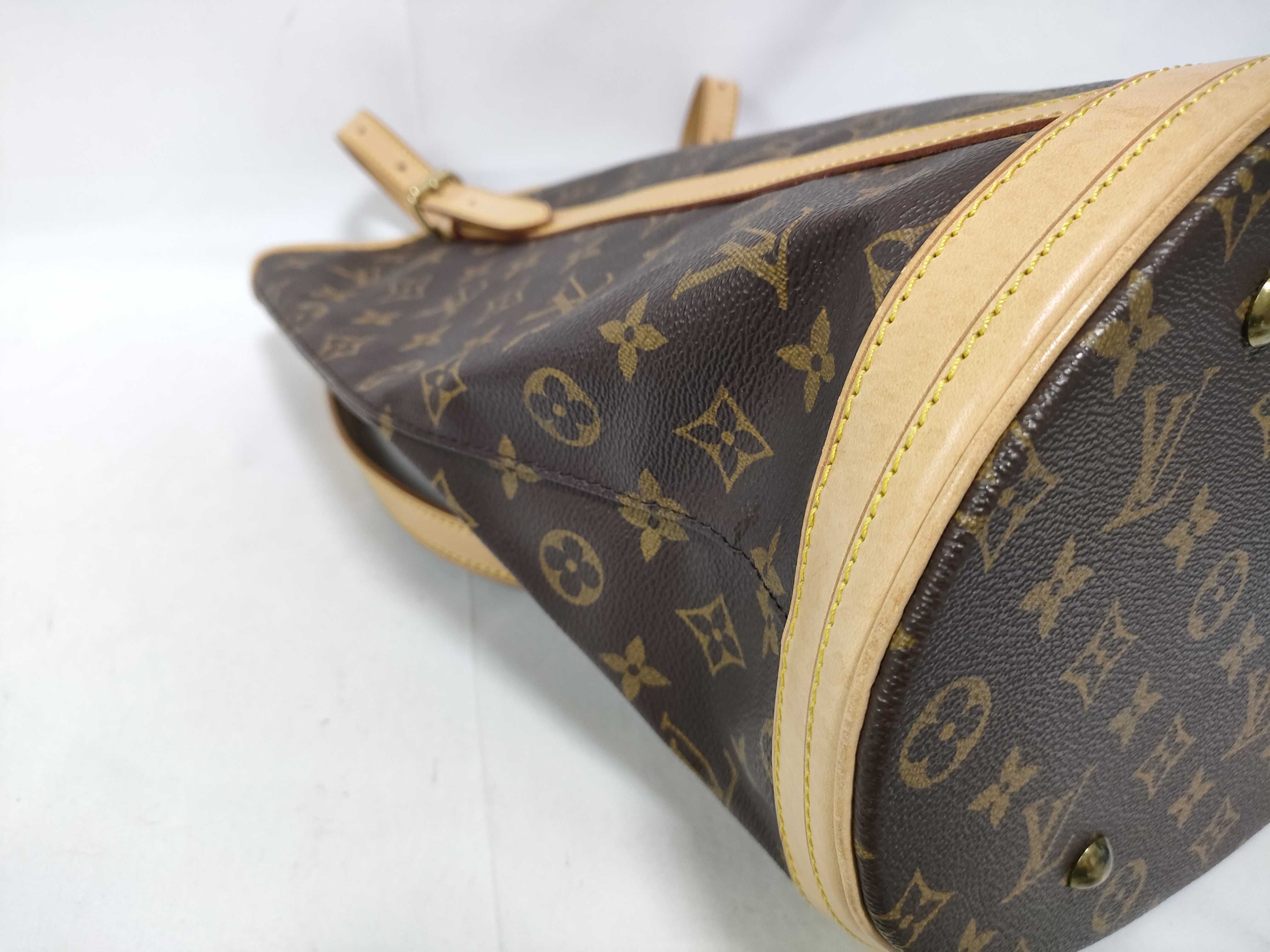Monogram Louis Vuitton Tote Bag Bucket GM Shoulder Bag — view 5