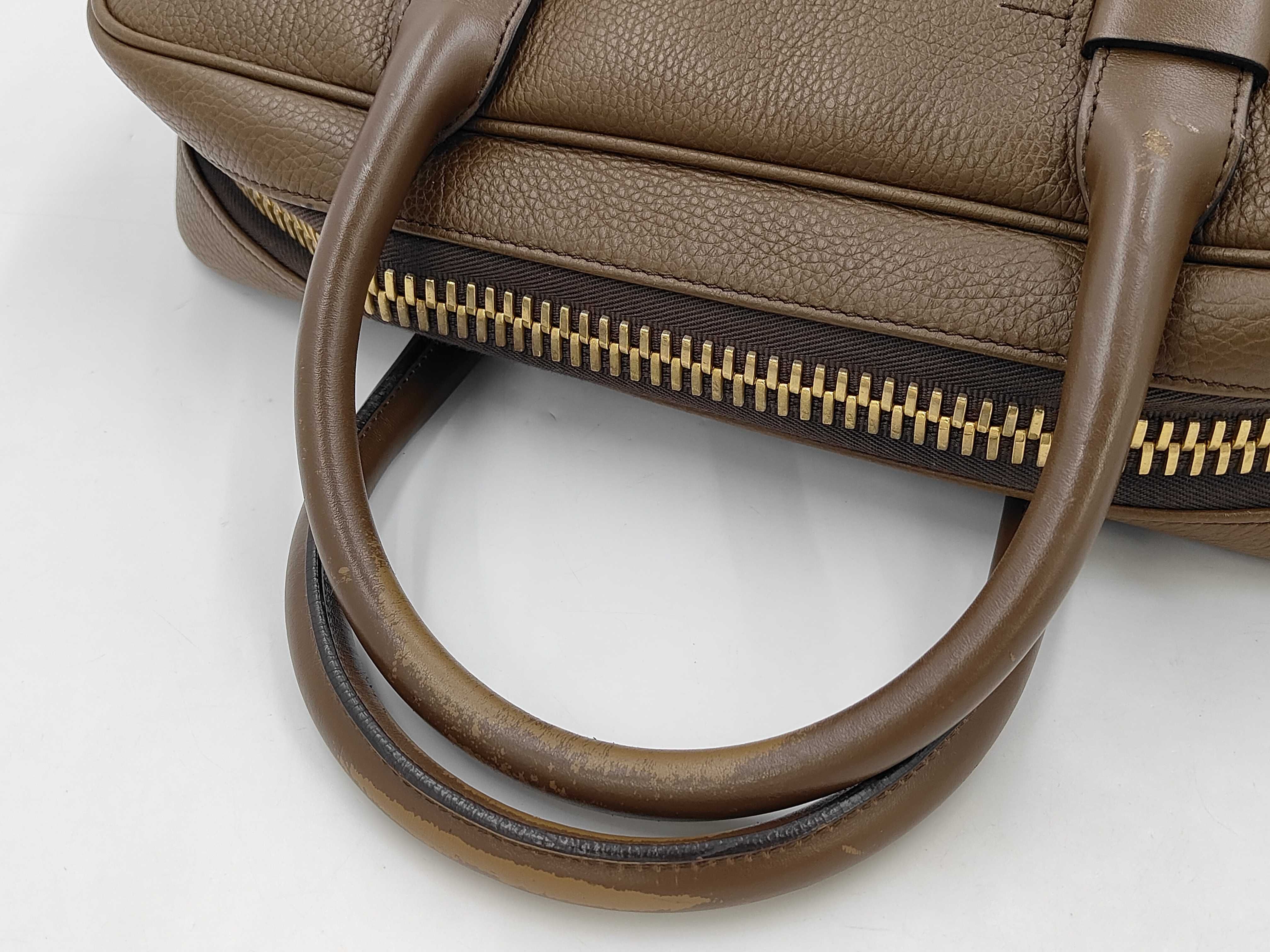 leather brown business bag — view 3