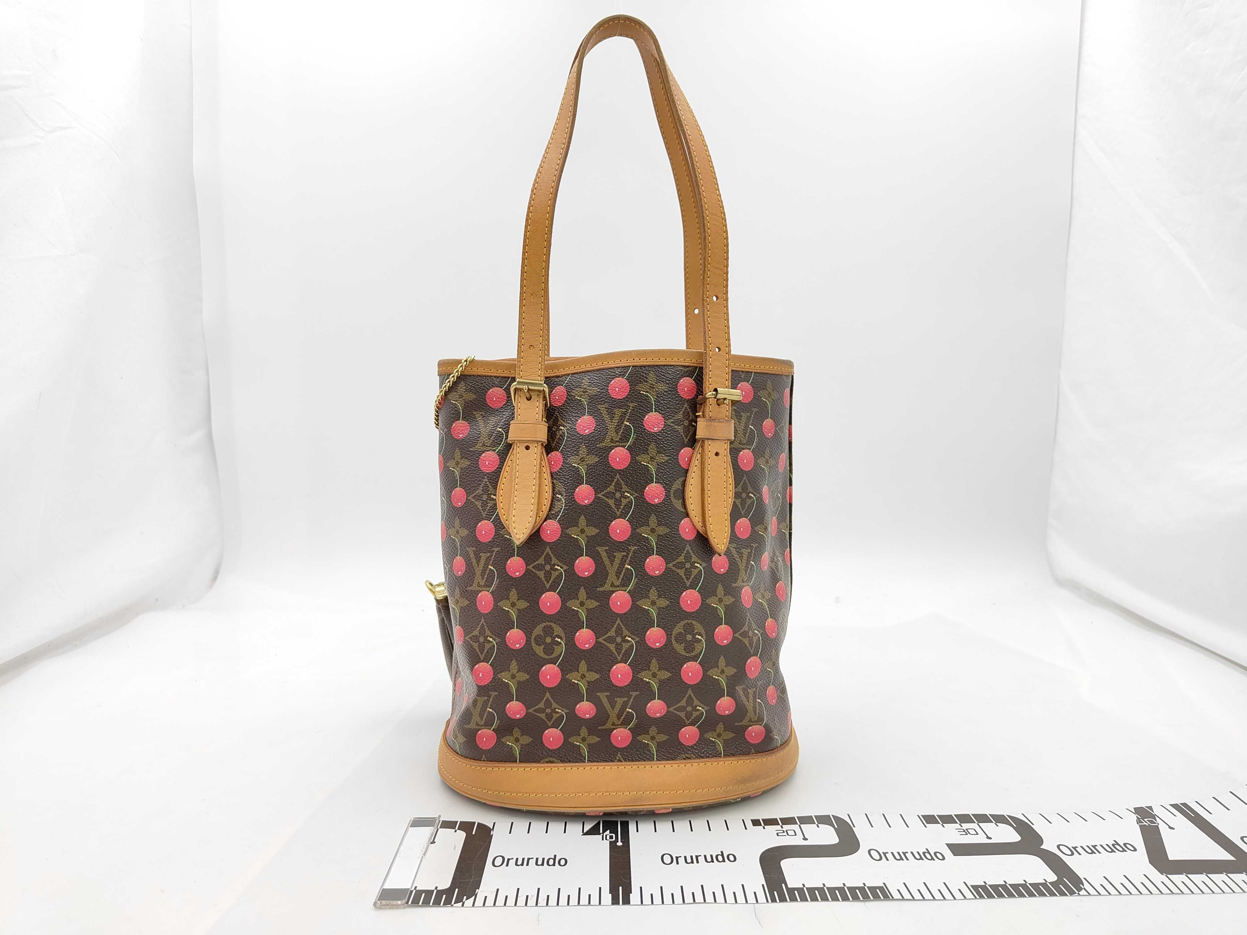Monogram Cherry Bucket PM Handbag — view 2