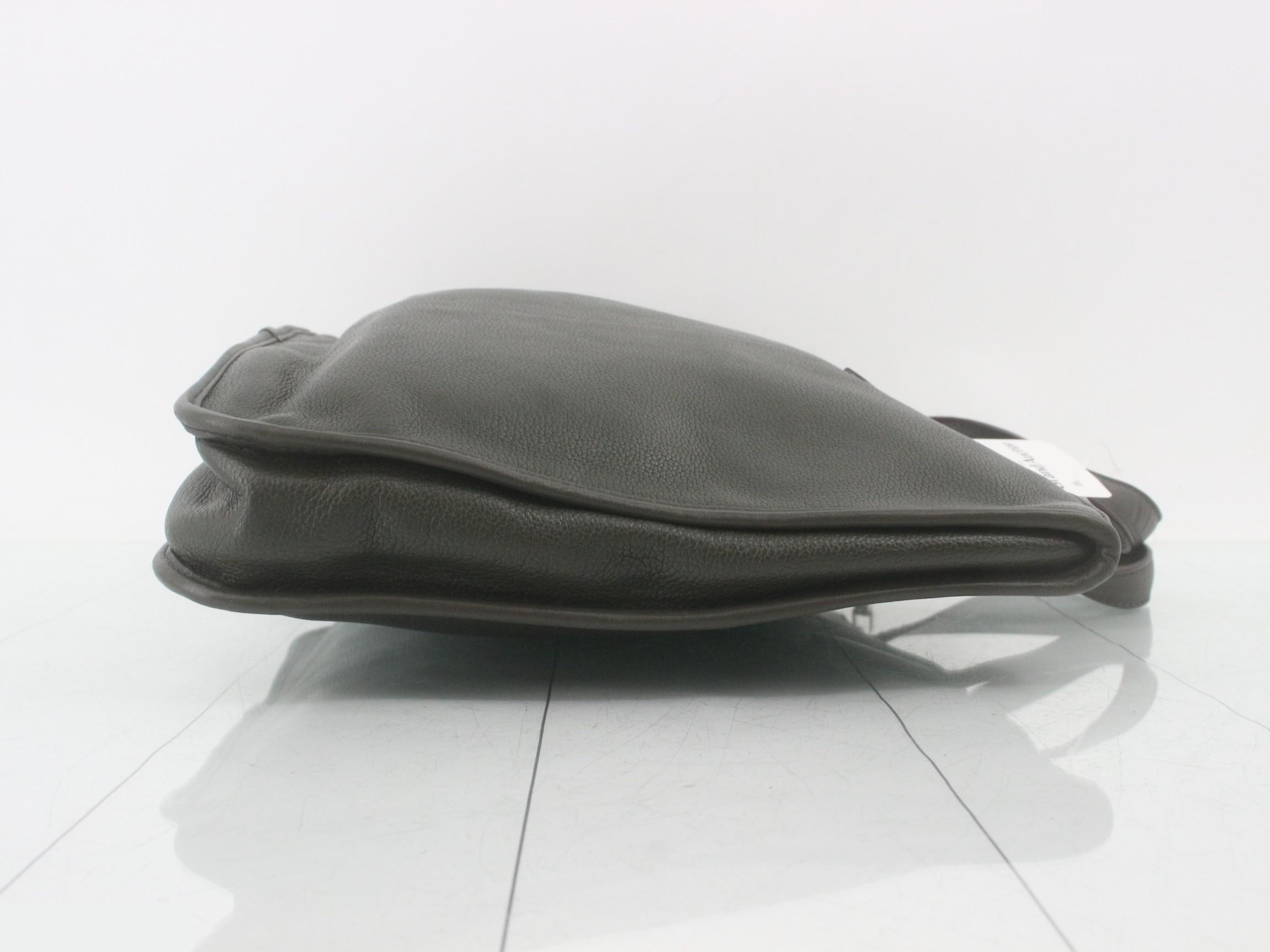 Business bag, leather, khaki — view 3