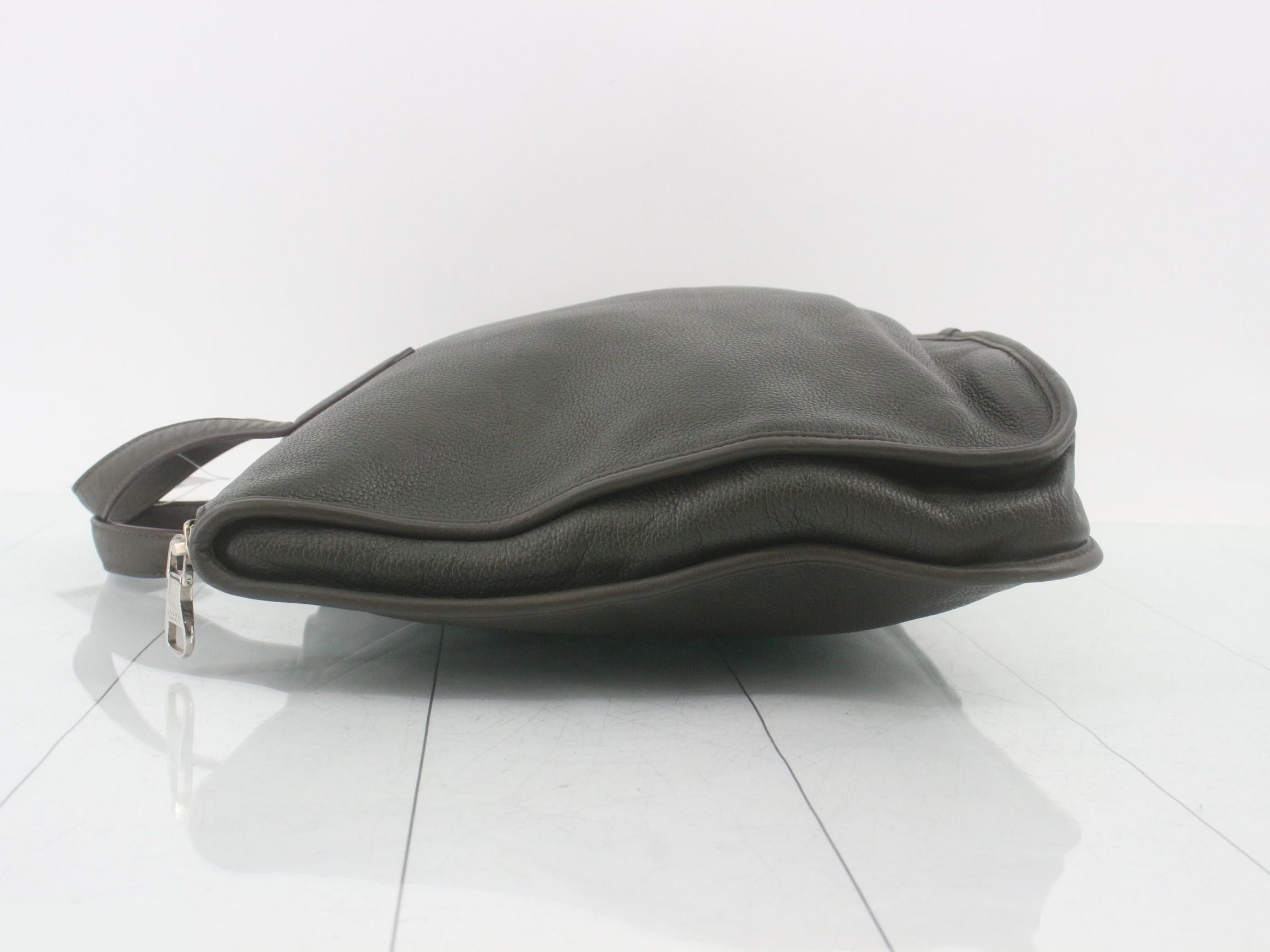 Business bag, leather, khaki — view 4