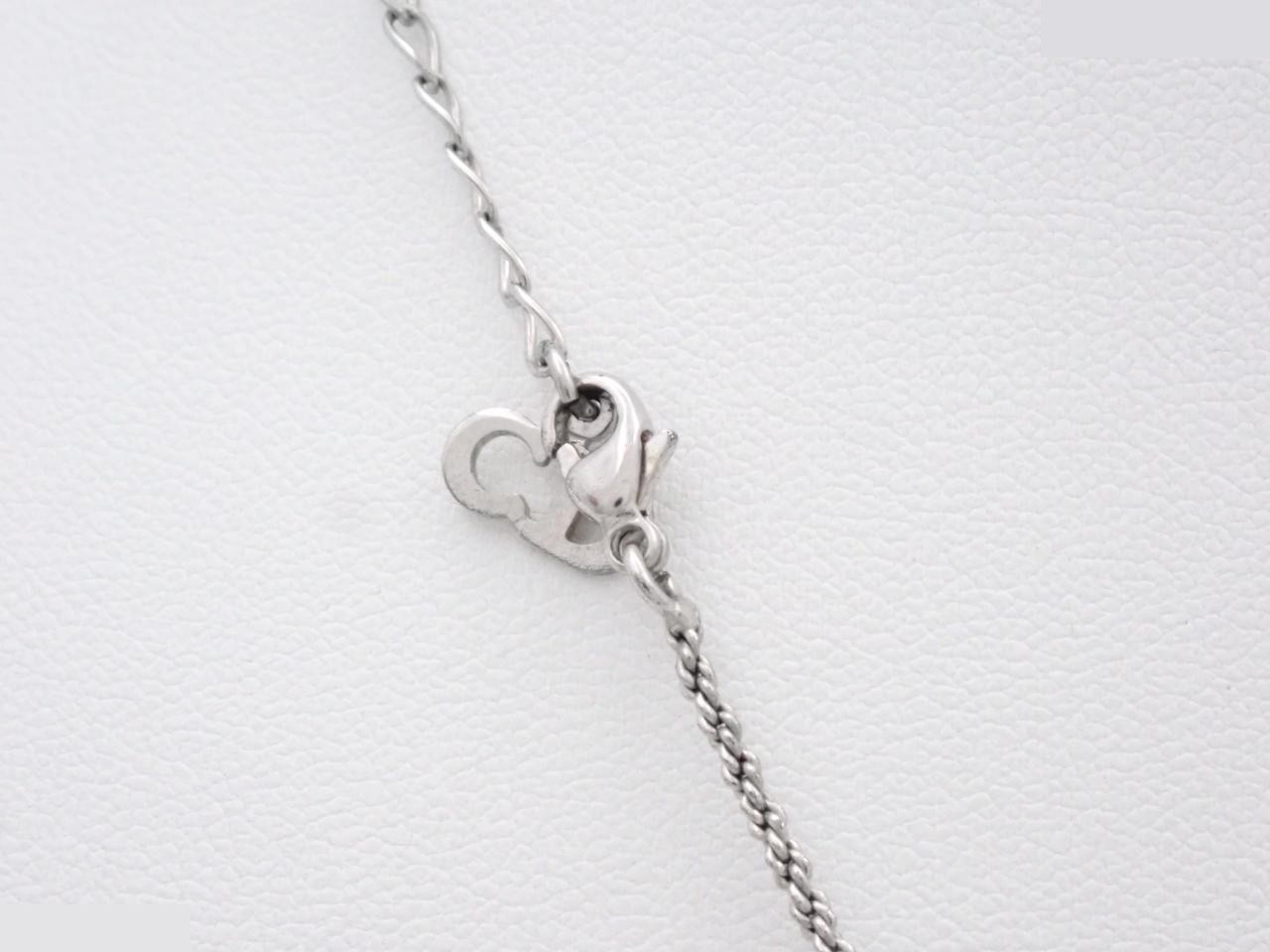 Dice rhinestone necklace, chain approximately 42cm — view 2