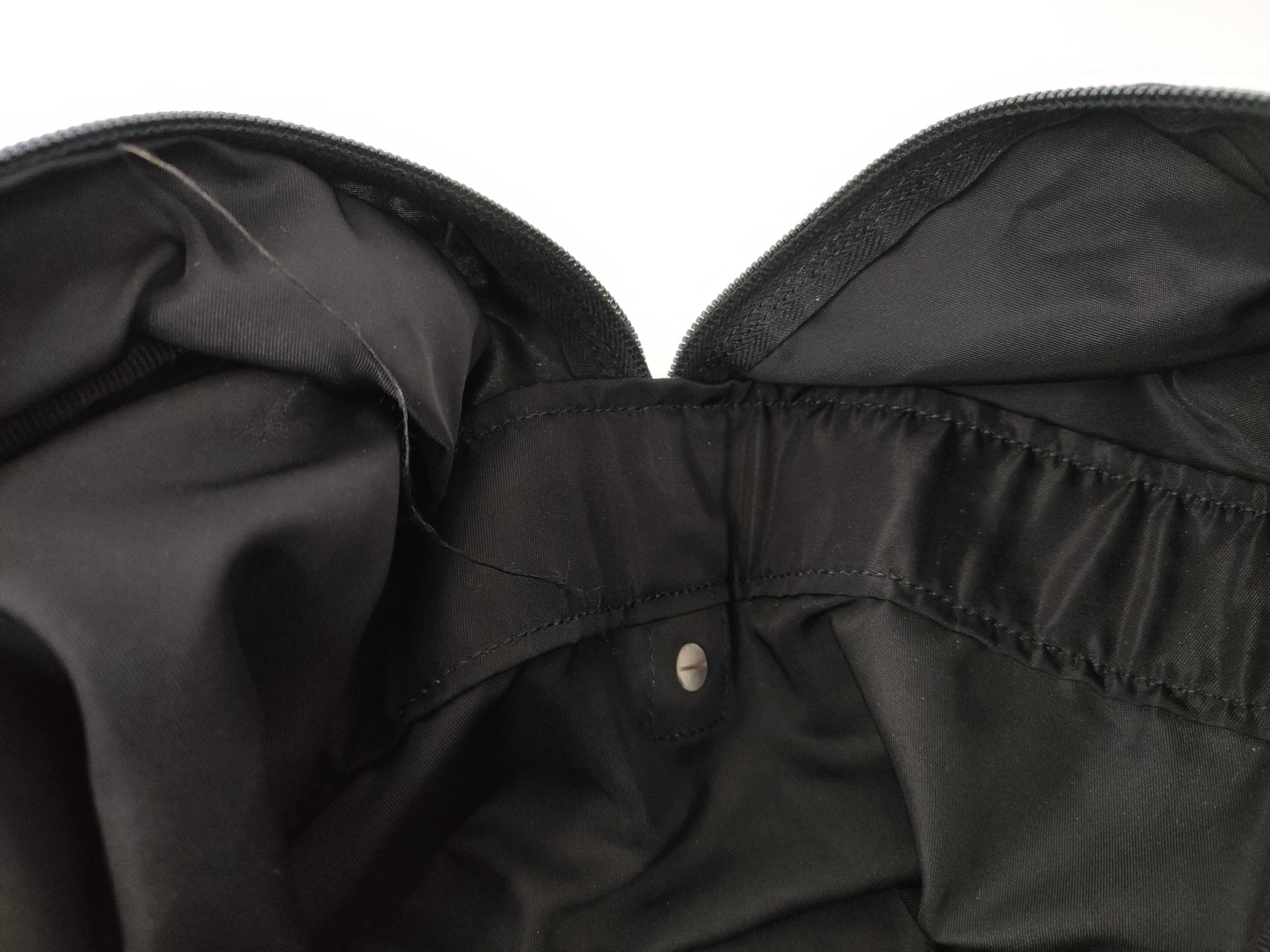 Nylon Prada Boston Bag Large Capacity Triangle Logo Black Nylon Boston Bag — view 11