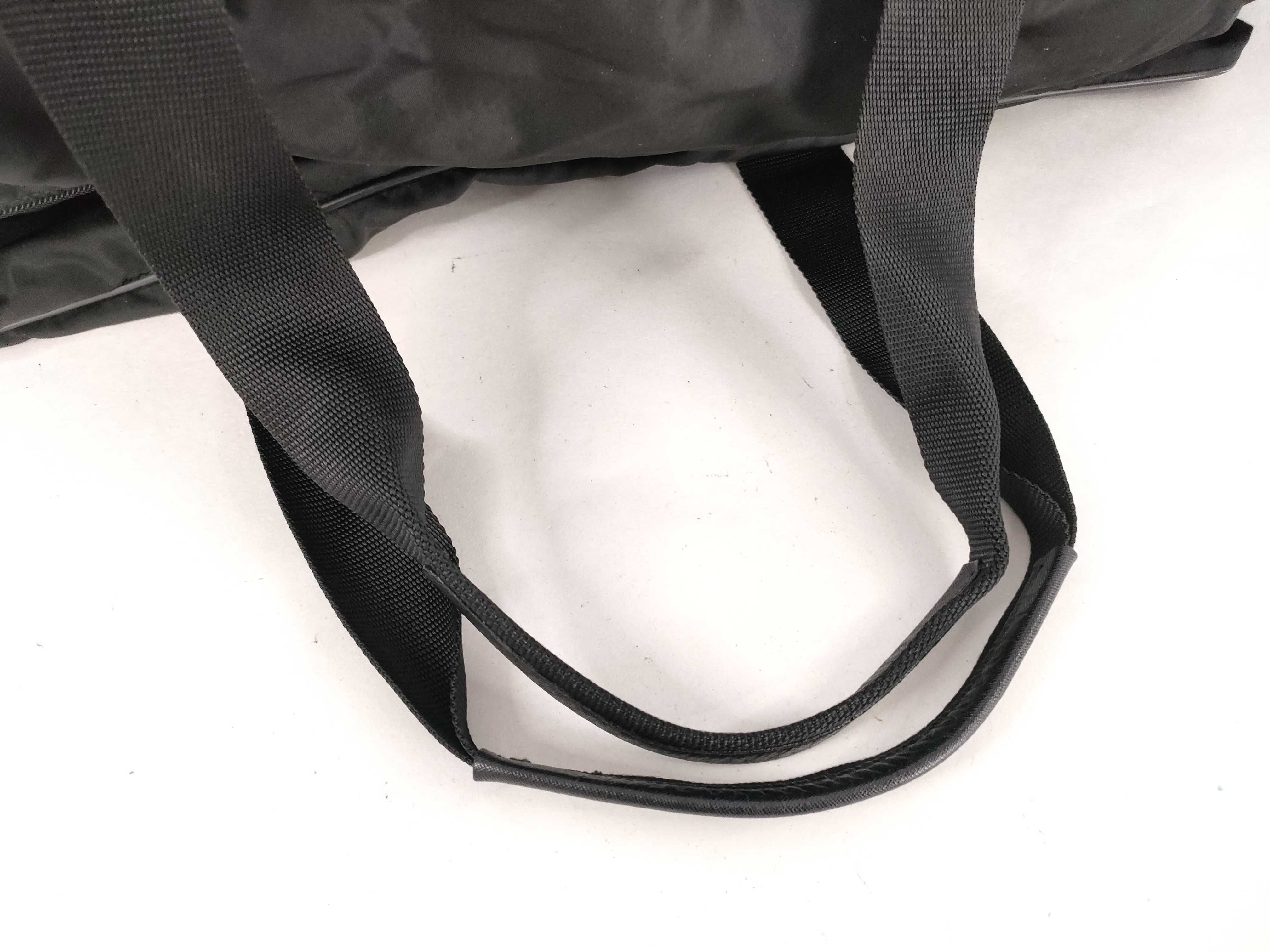 Nylon Prada Boston Bag Large Capacity Triangle Logo Black Nylon Boston Bag — view 3