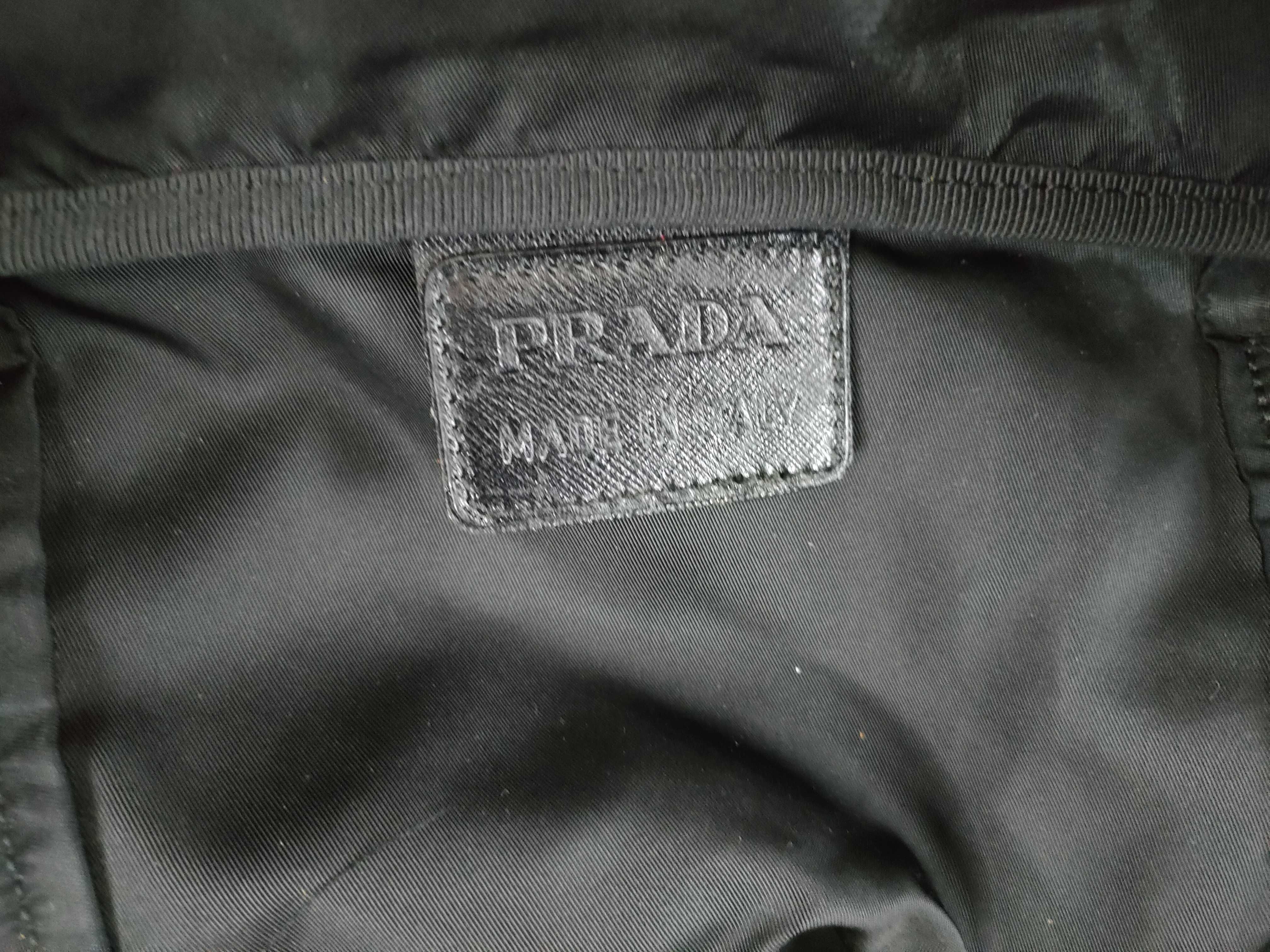 Nylon Prada Boston Bag Large Capacity Triangle Logo Black Nylon Boston Bag — view 10