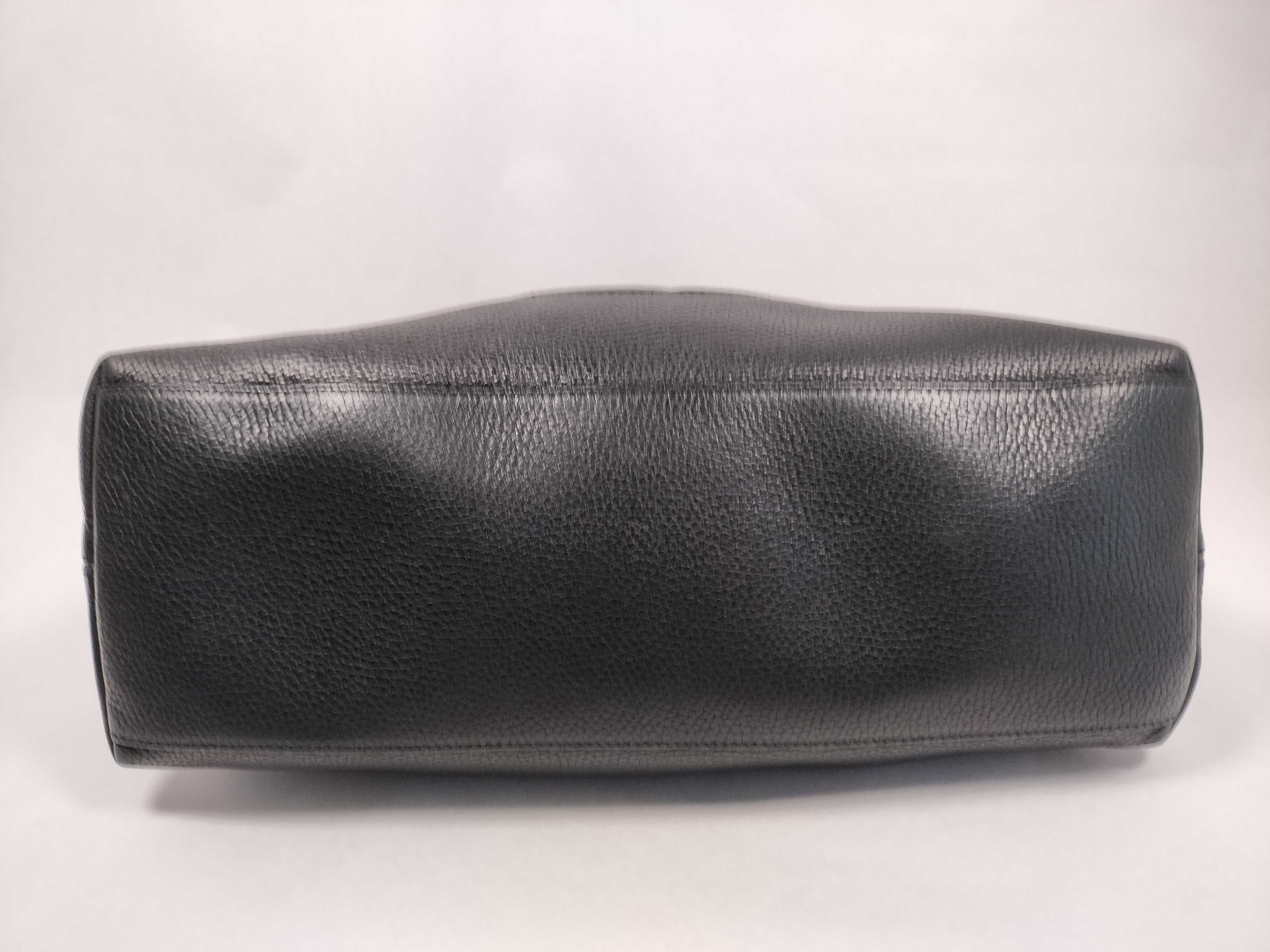 Soho Tote Bag, Chain Tote Bag 536196, Black Leather — view 7