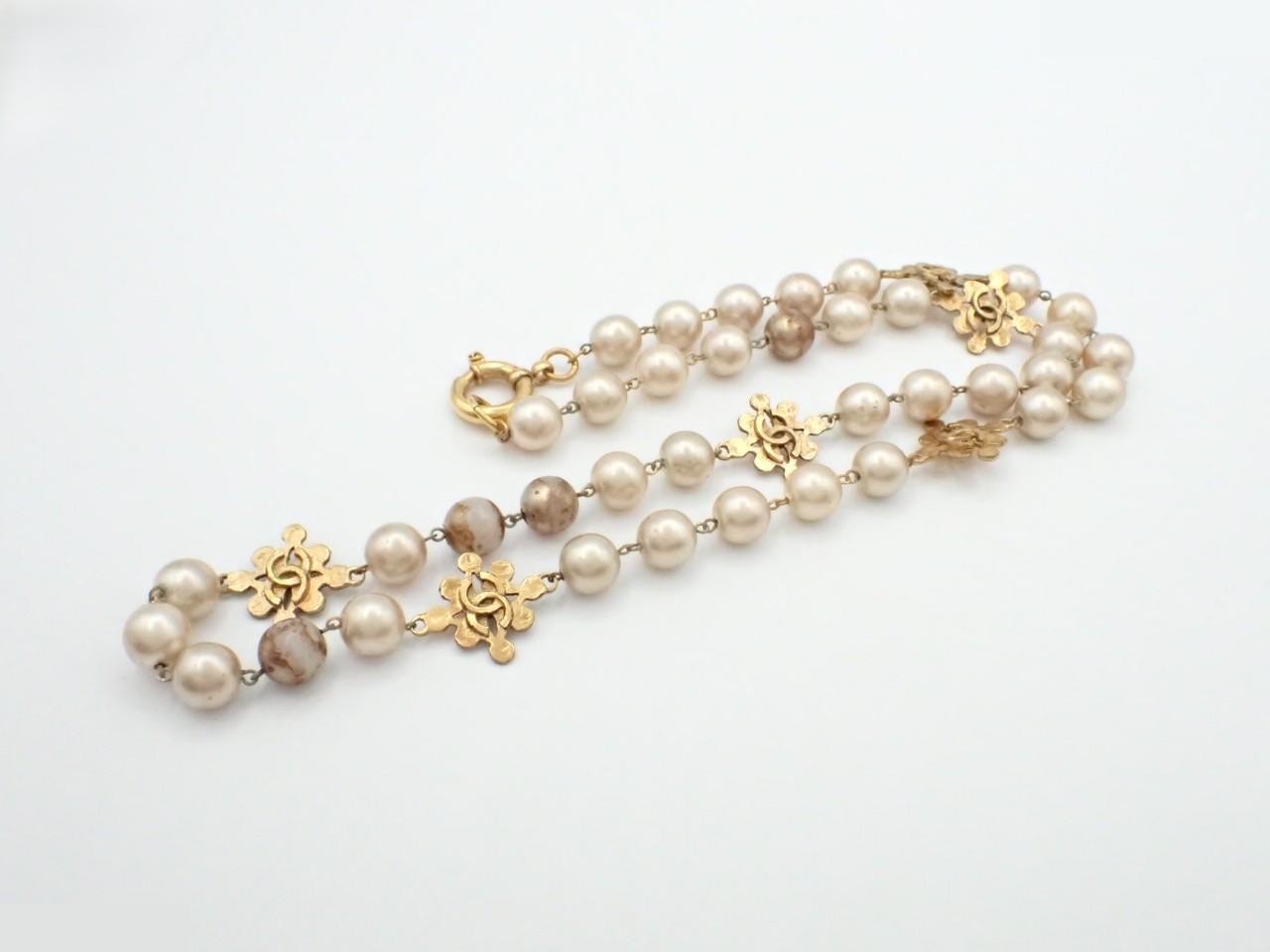 GP Faux Pearl Necklace, Neck Circumference Approx. 86cm — view 3