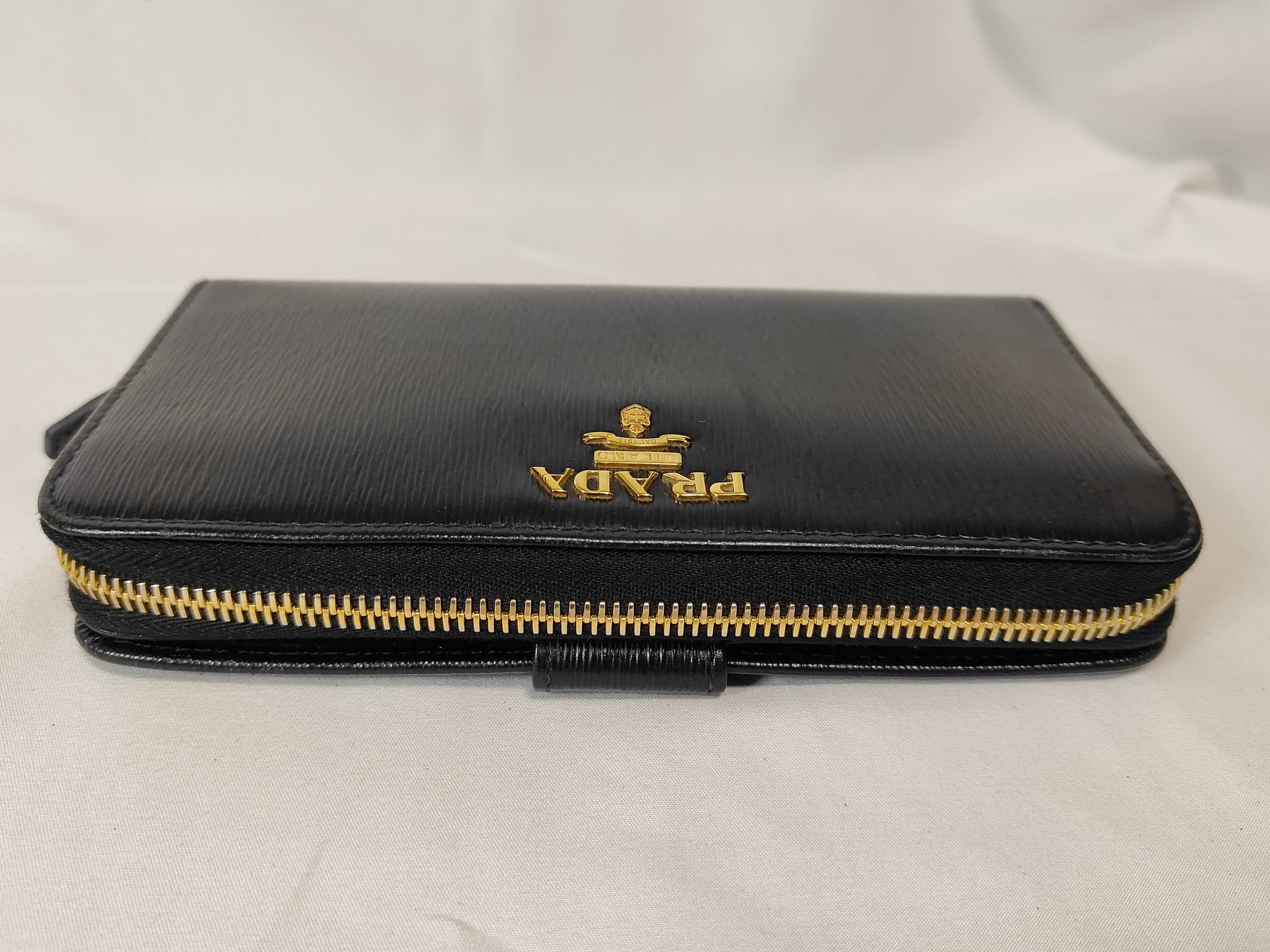Saffiano Zip Long Wallet Black 1ML506 Wallet — view 7