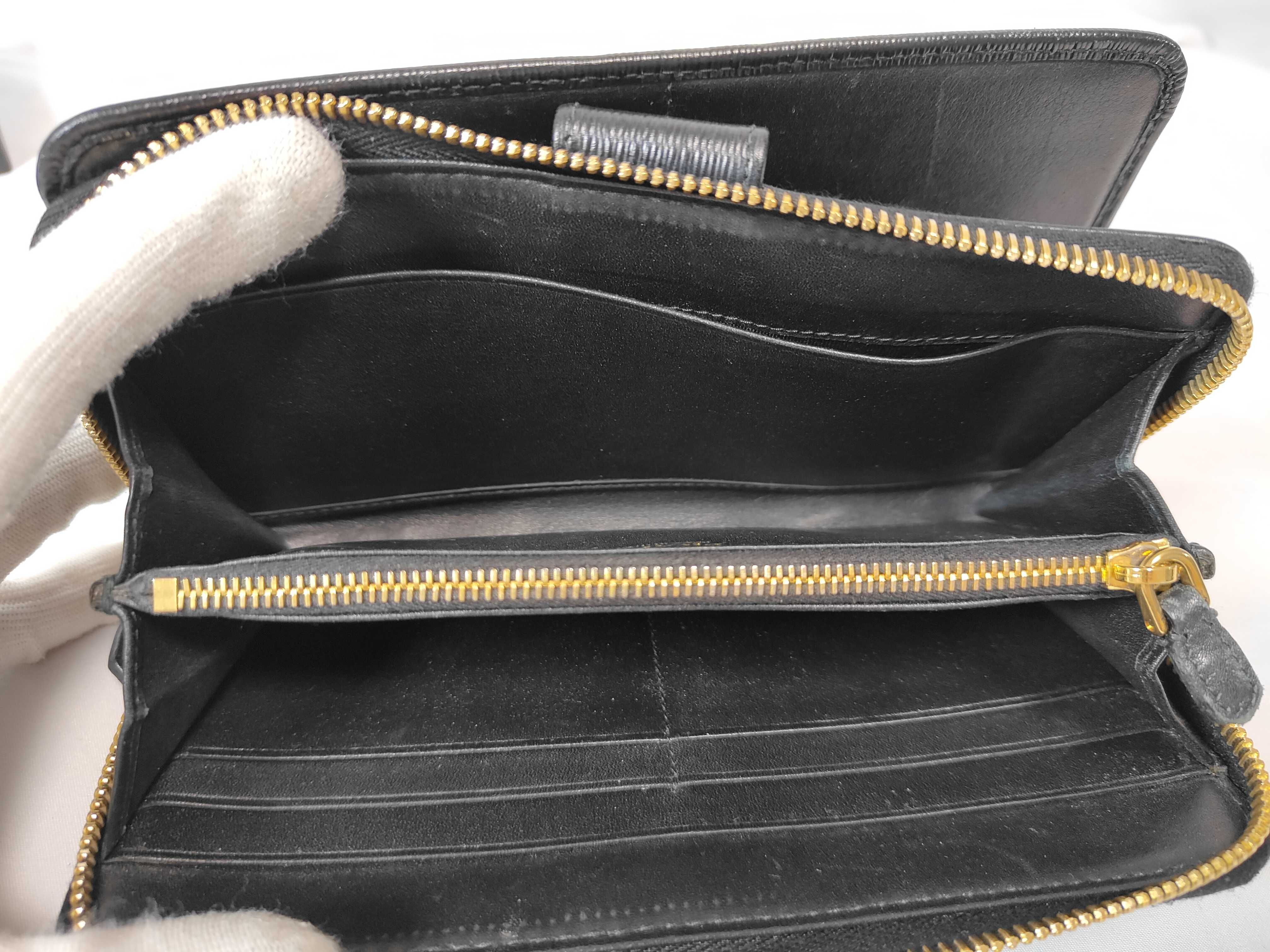 Saffiano Zip Long Wallet Black 1ML506 Wallet — view 10