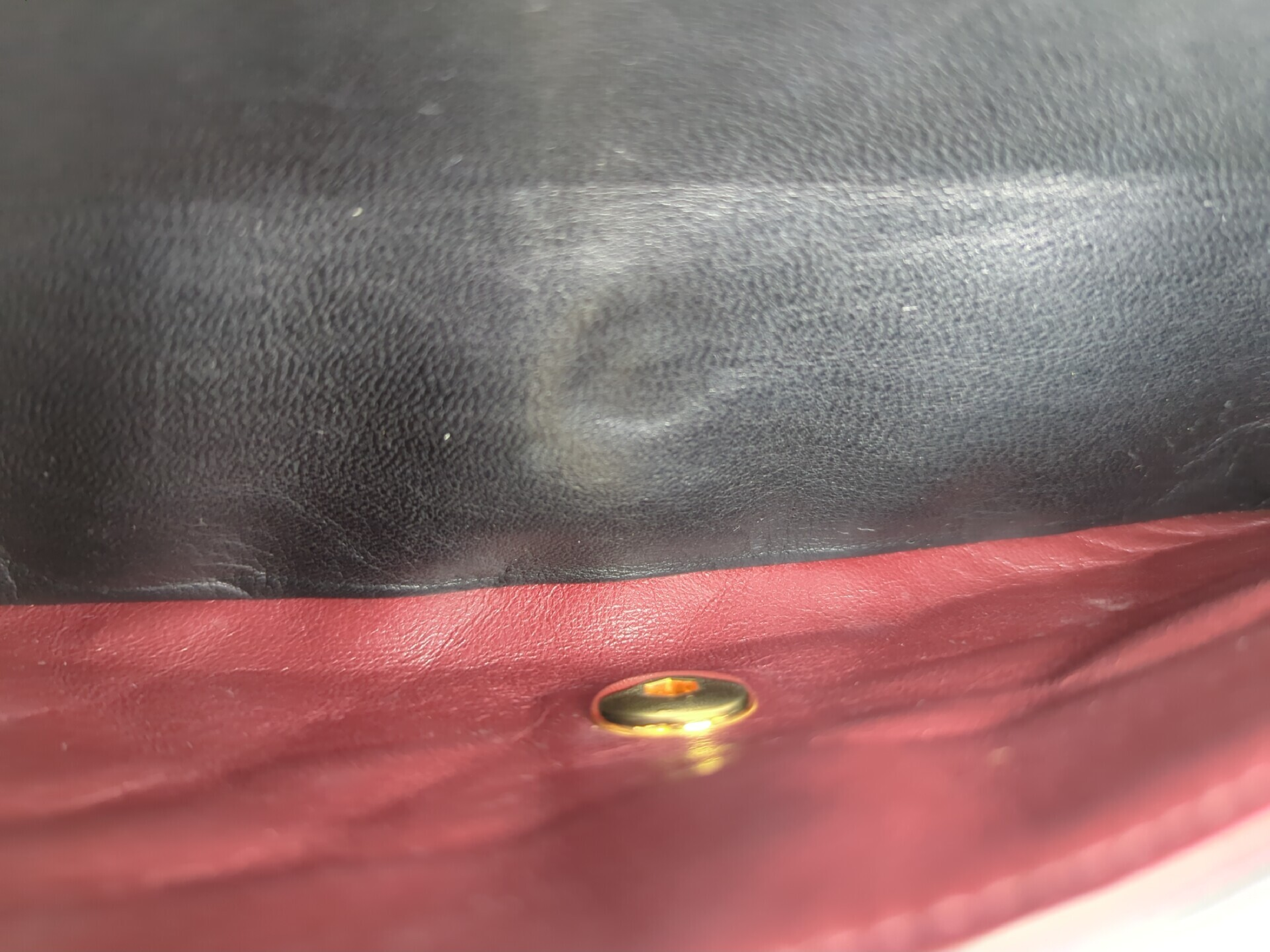 Lambskin W Flap 25 Black 2nd Shoulder Bag — view 15
