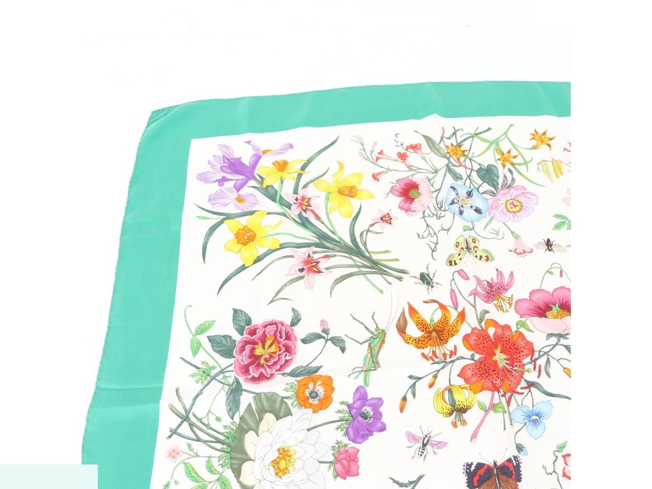 100% Silk Scarf with Tag — view 2