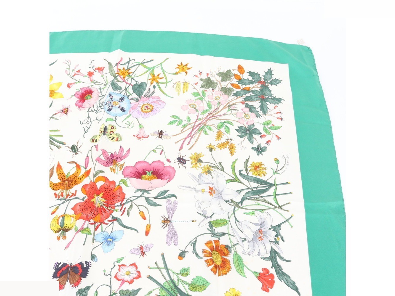 100% Silk Scarf with Tag — view 3