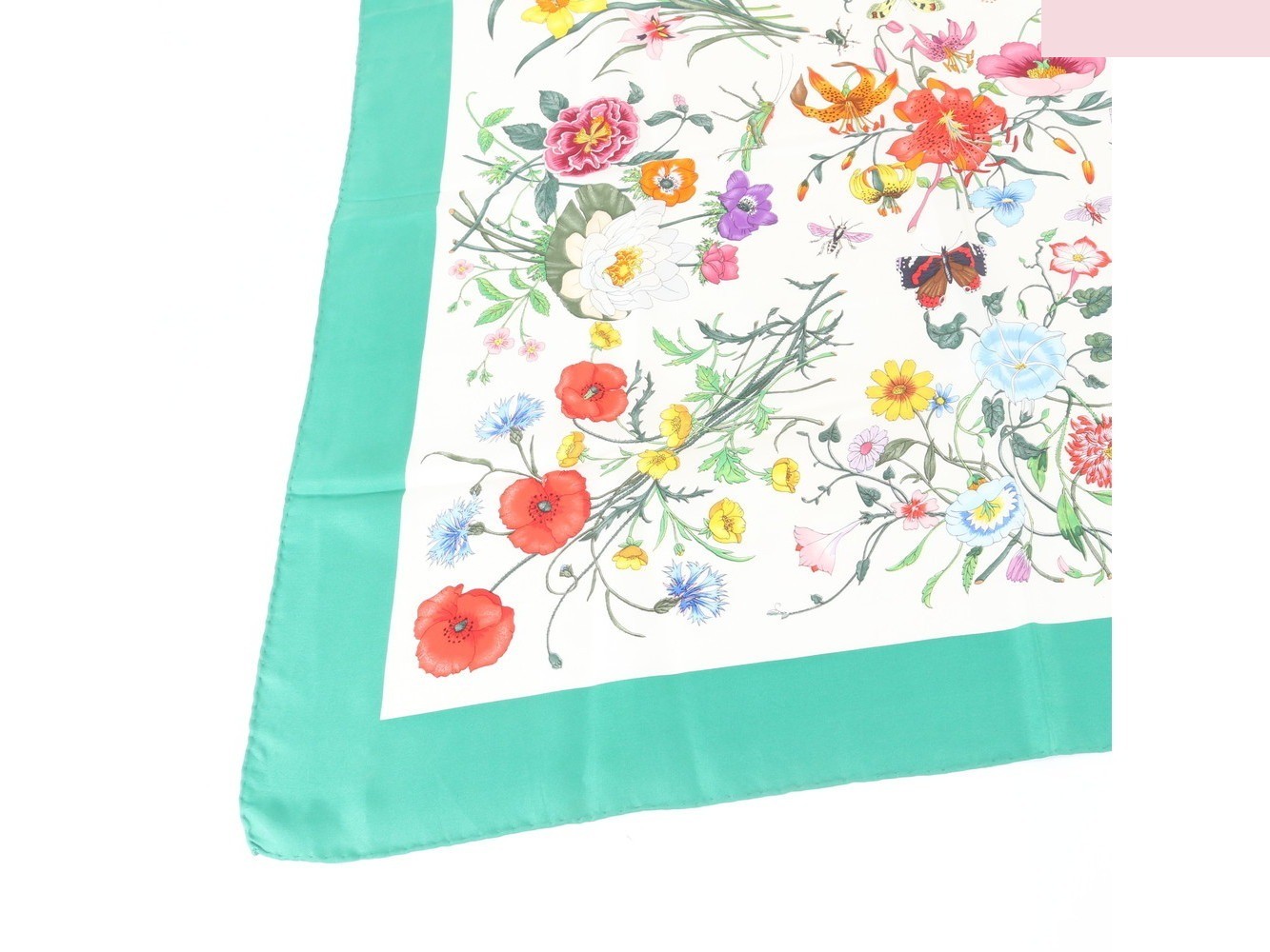 100% Silk Scarf with Tag — view 4