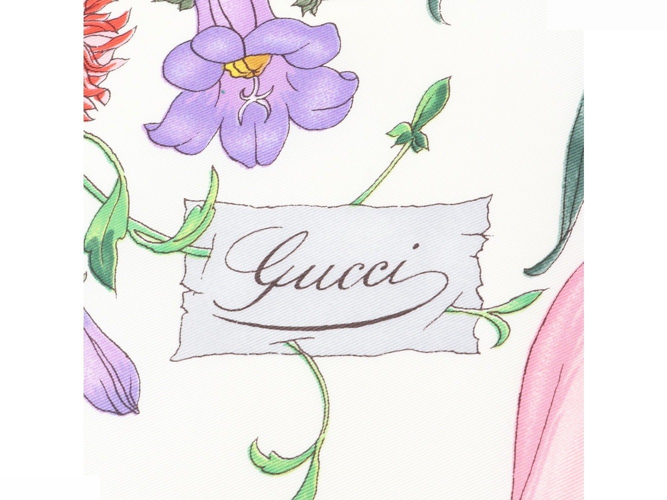 100% Silk Scarf with Tag — view 6
