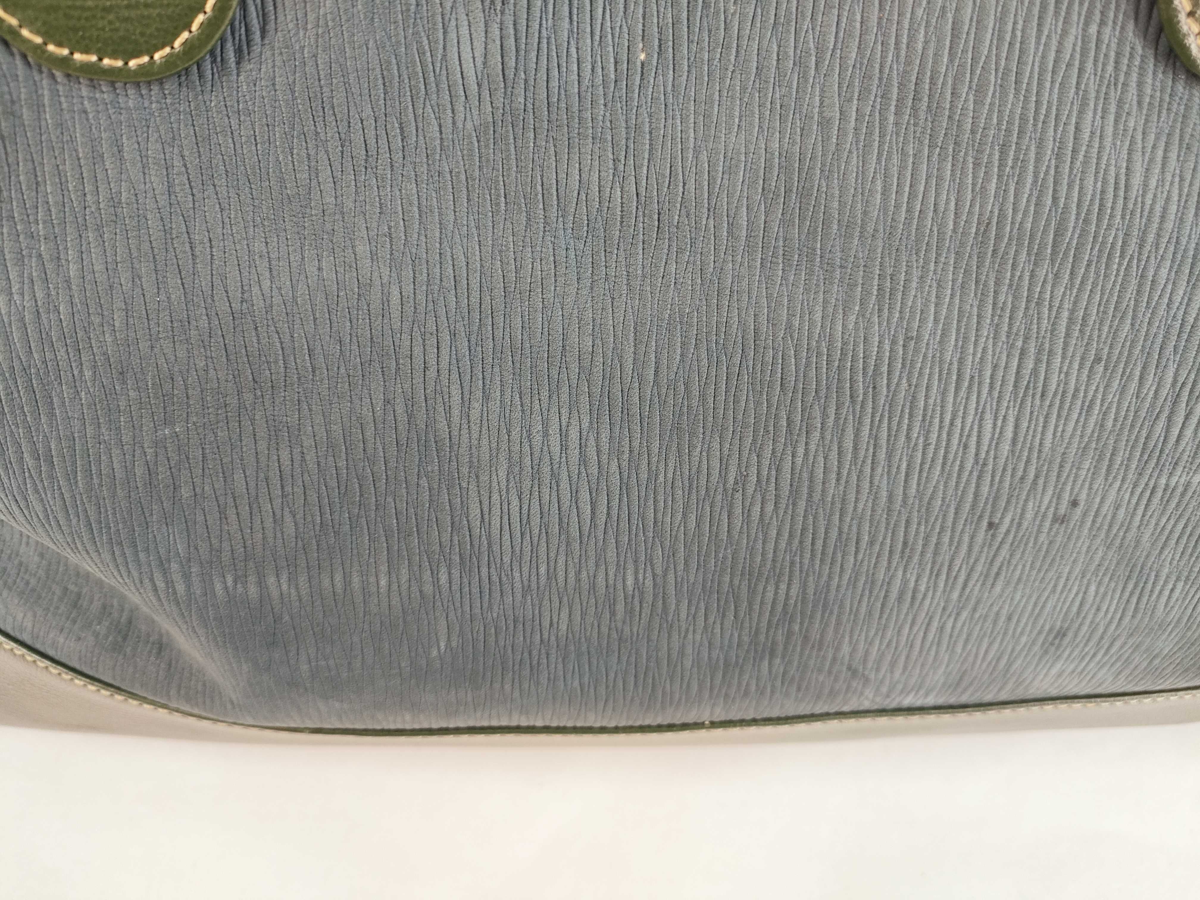 Velázquez Tote Bag with Twisted Hardware, Blue and Green Tote Bag — view 9