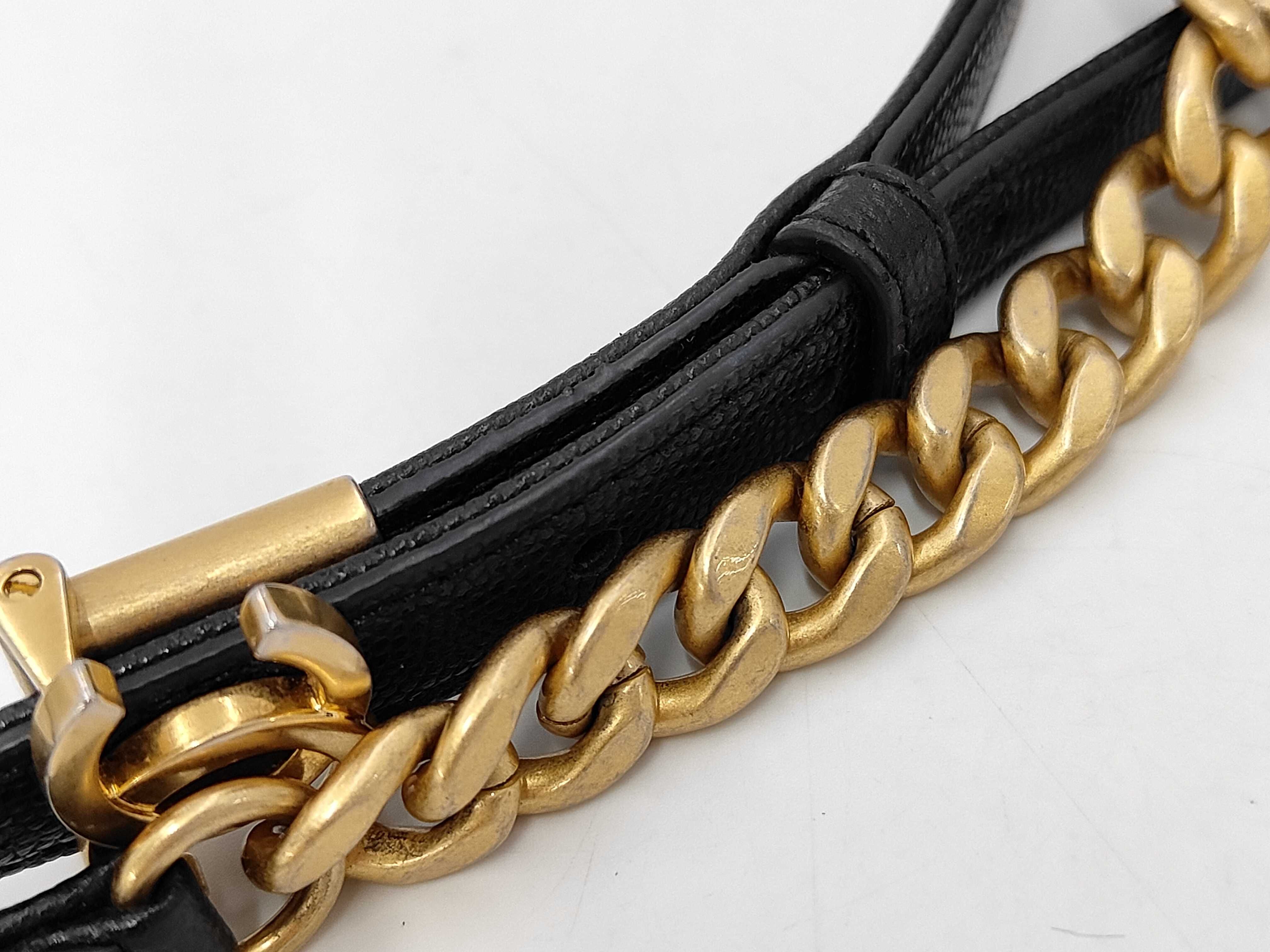 Timeless Black Quilted Caviaskin Gold Hardware Bag — view 6