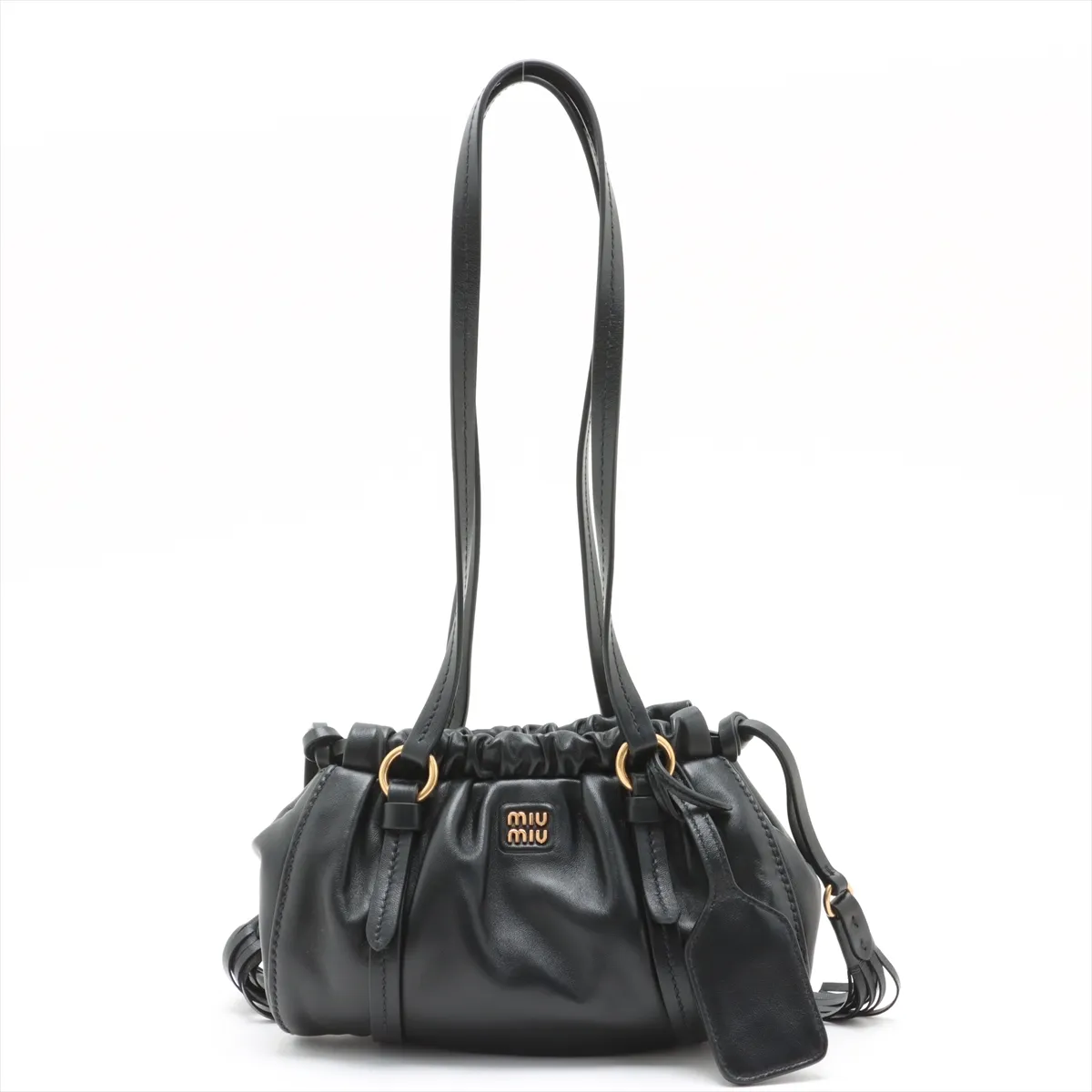 Joie Nappa Leather Shoulder Bag Black