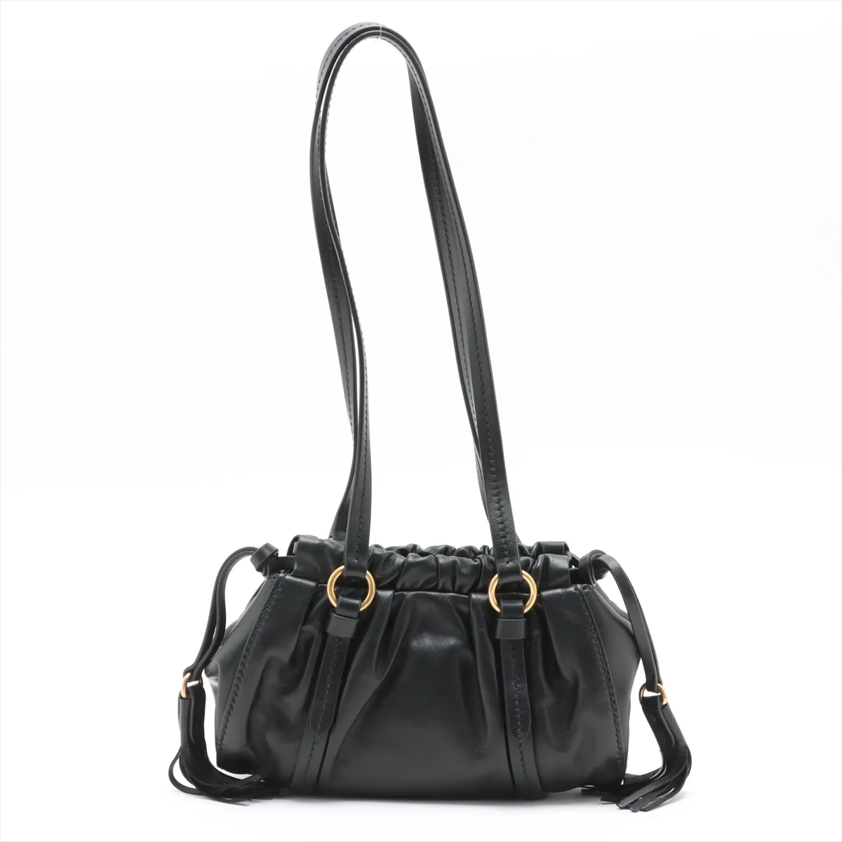 Joie Nappa Leather Shoulder Bag Black — view 2