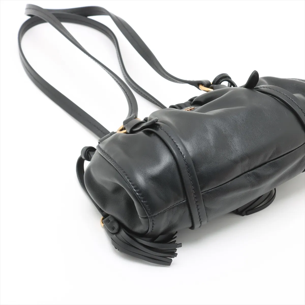 Joie Nappa Leather Shoulder Bag Black — view 4