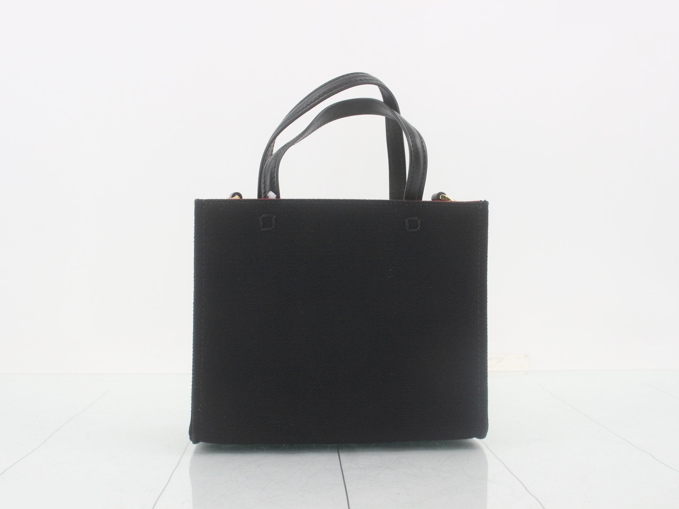 Mini Tote Bag, 2-Way, Black — view 2