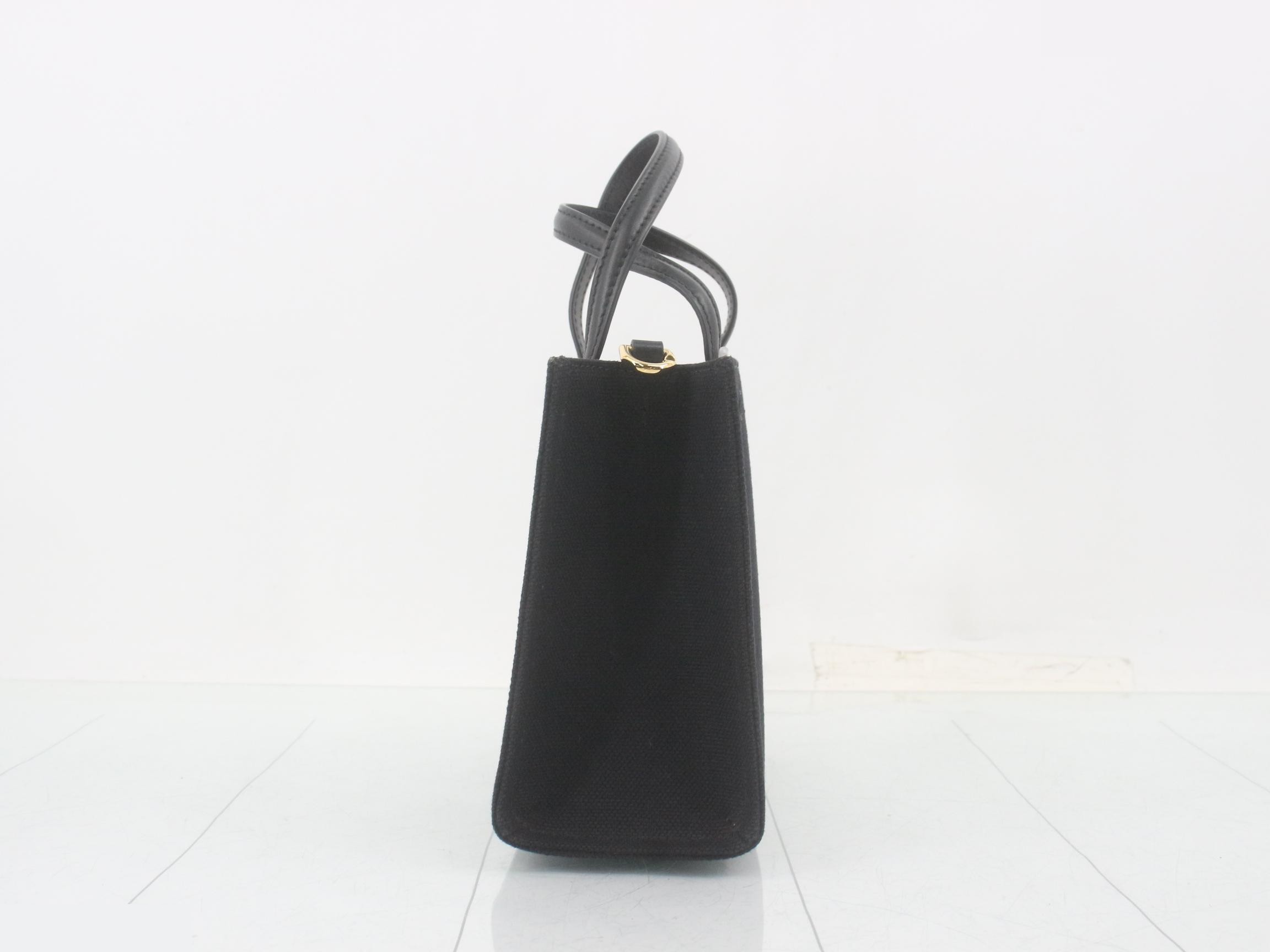 Mini Tote Bag, 2-Way, Black — view 3